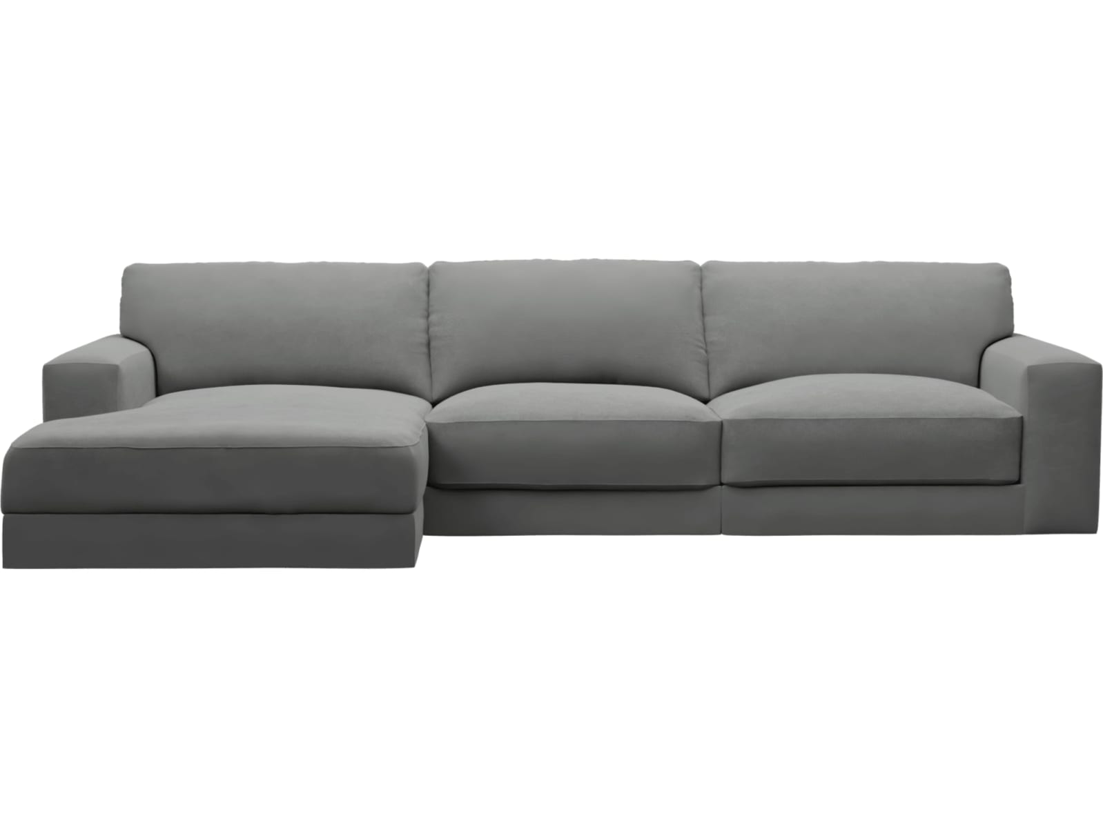 Monica Maya Flint Chaise Sofa - 3 Seater color Maya Flint