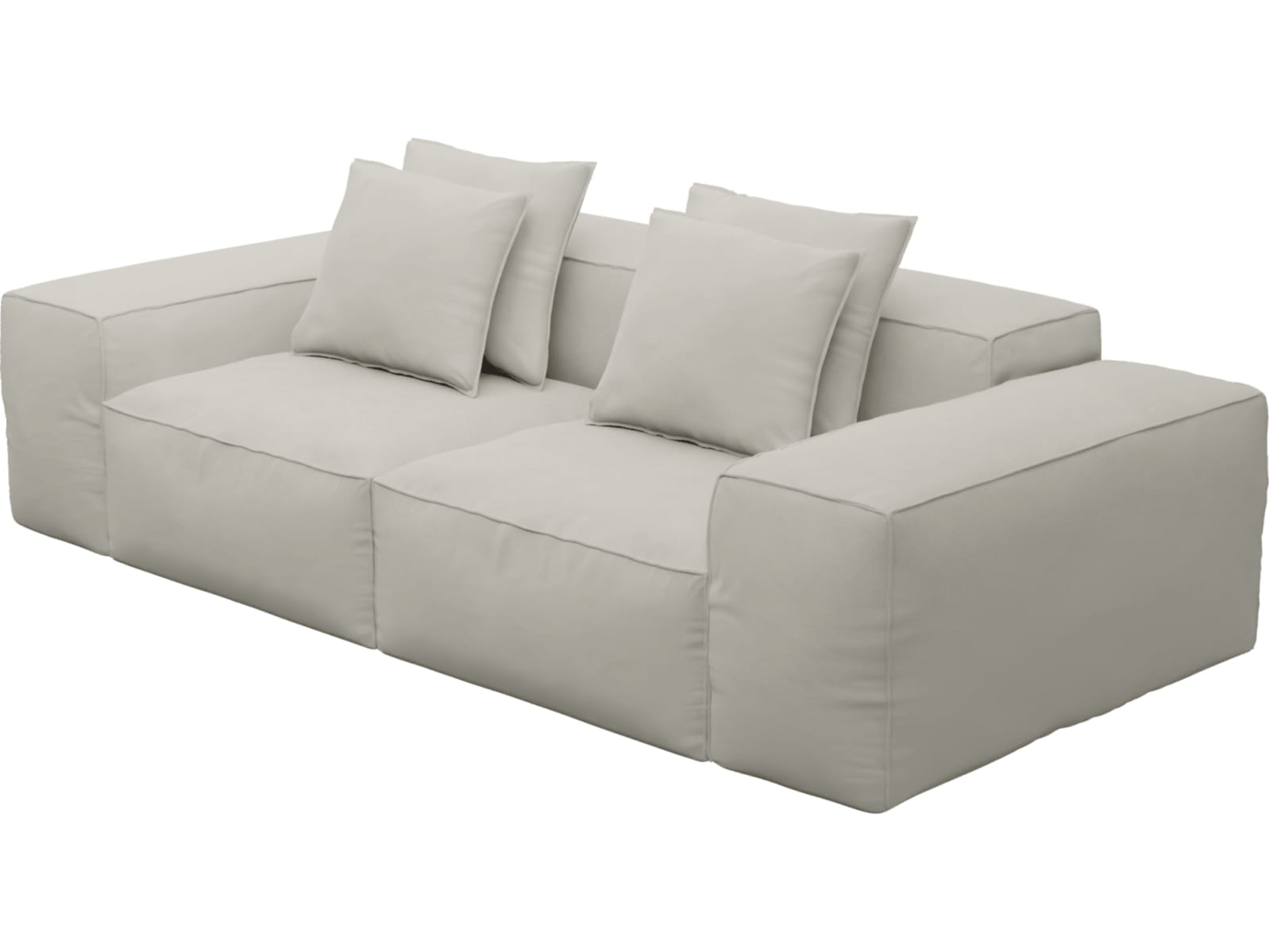 Riley California Ivory Modular Sofa - 2 Seater color California Ivory