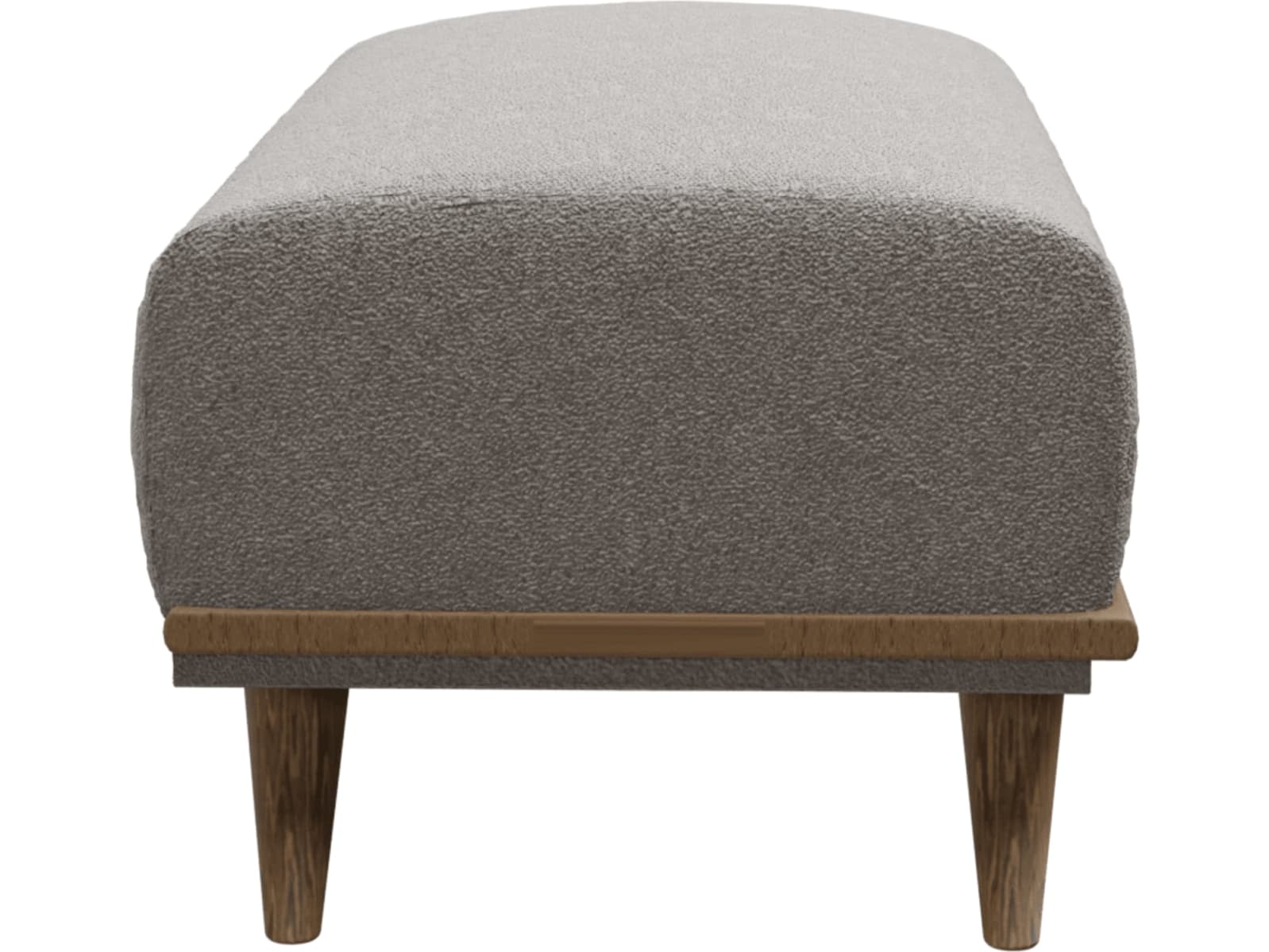 Dane Boucle Pumice Ottoman color Boucle Pumice