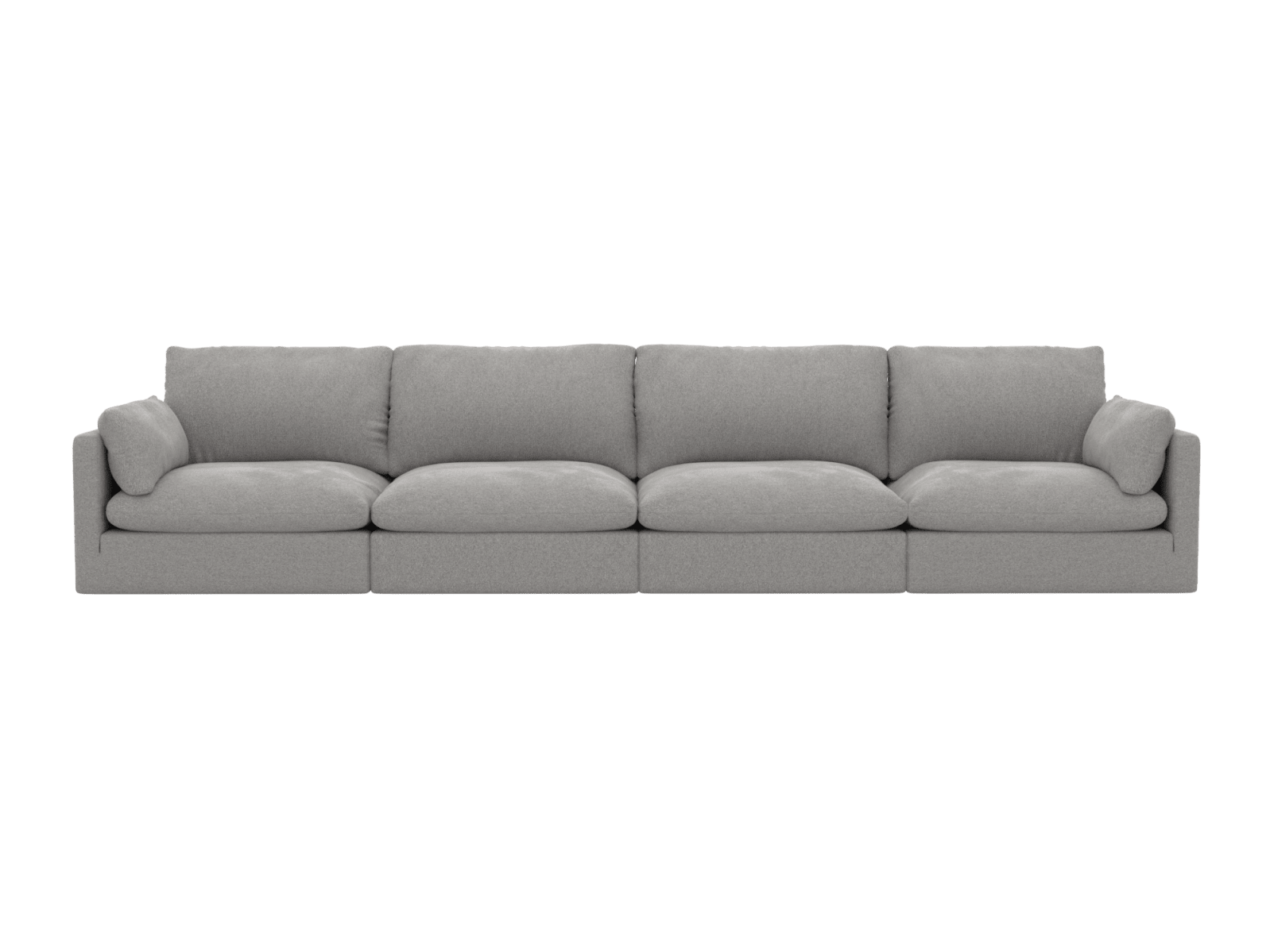 Willow Toorak Pebble Modular Sofa - 4 Seater color Toorak Pebble