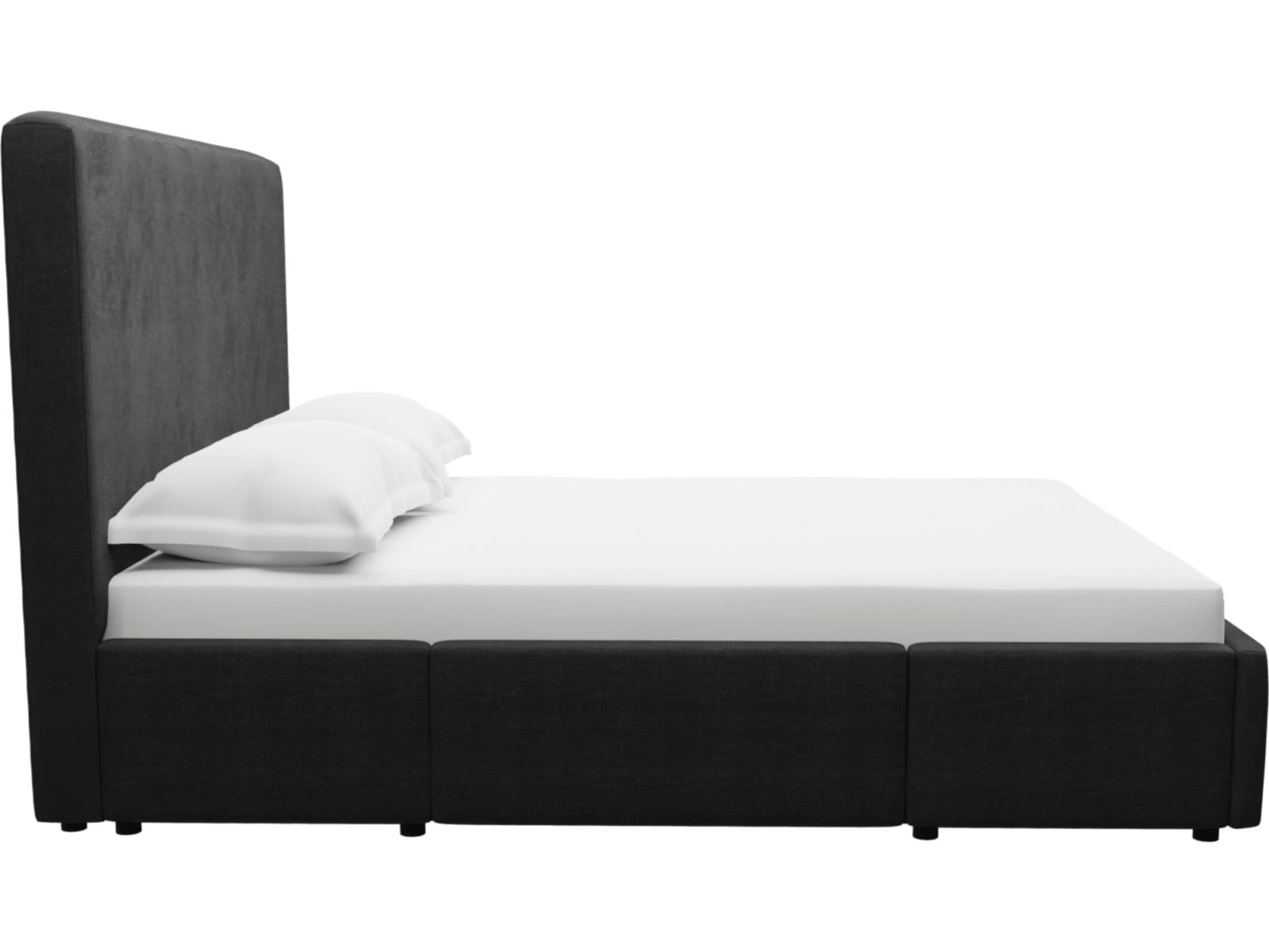 Aria Drawer Bed Plaza Flint Grey color Plaza Flint Grey