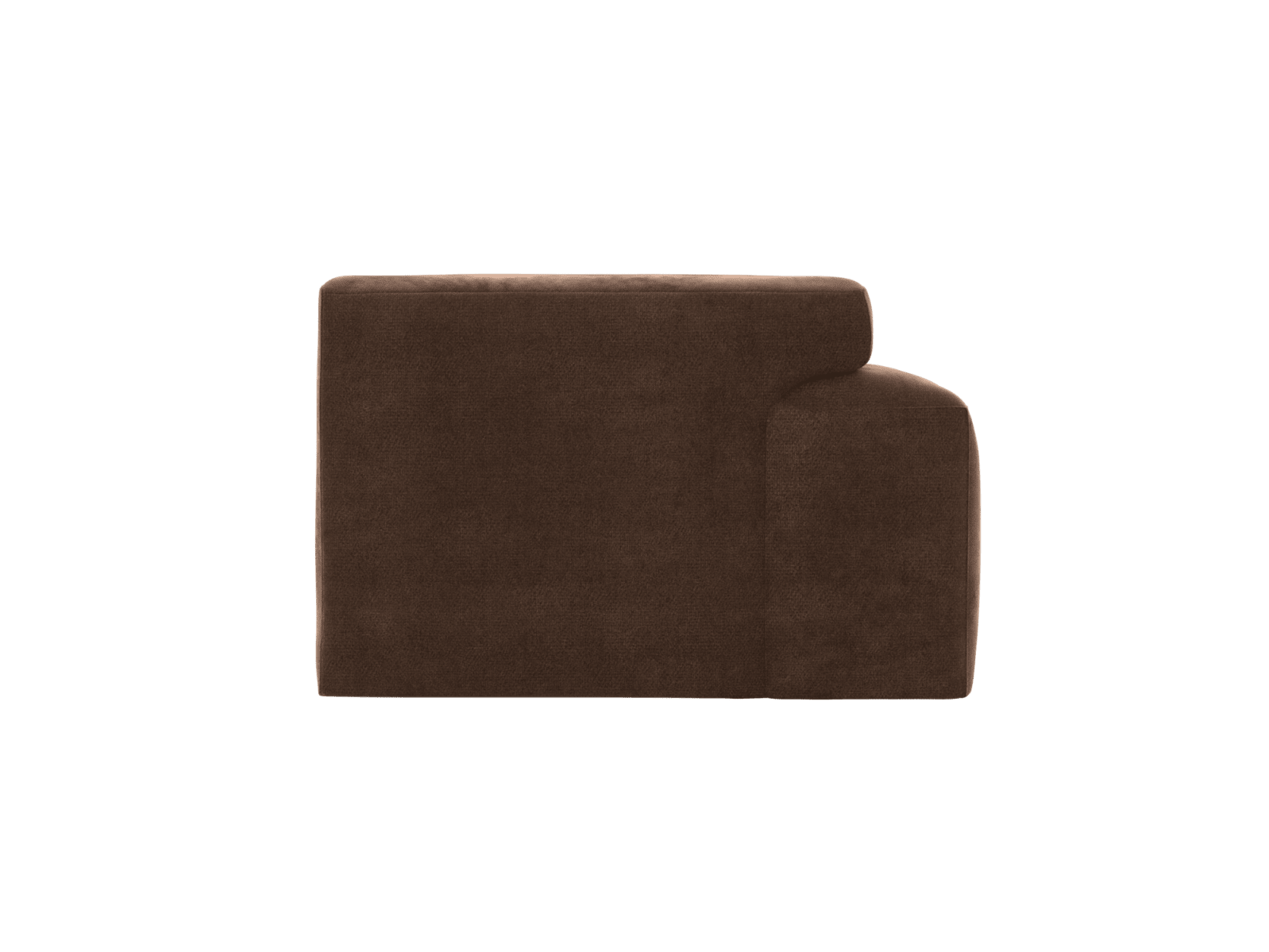 Copenhagen Muse Chocolate Left Arm Facing Sofa Module color Muse Chocolate
