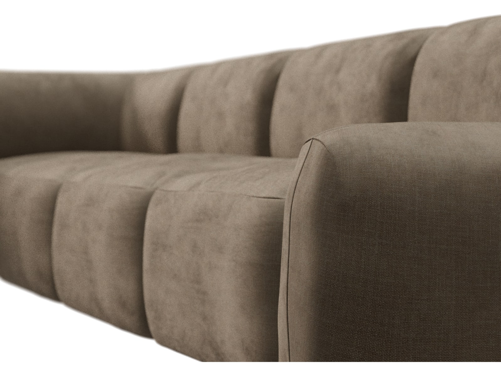 Beckett Tribute Walnut Modular Sofa - 7 Piece color Tribute Walnut