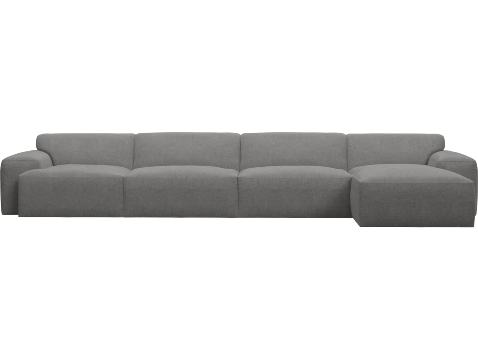 Copenhagen California Slate Chaise Sofa - 4 Seater color California Slate