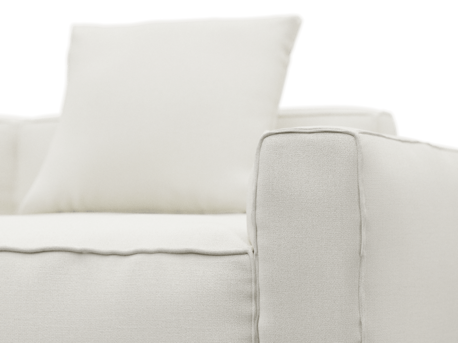 Riley Apt Tribute Shell Sofa - 3 Seater Chaise color Tribute Shell