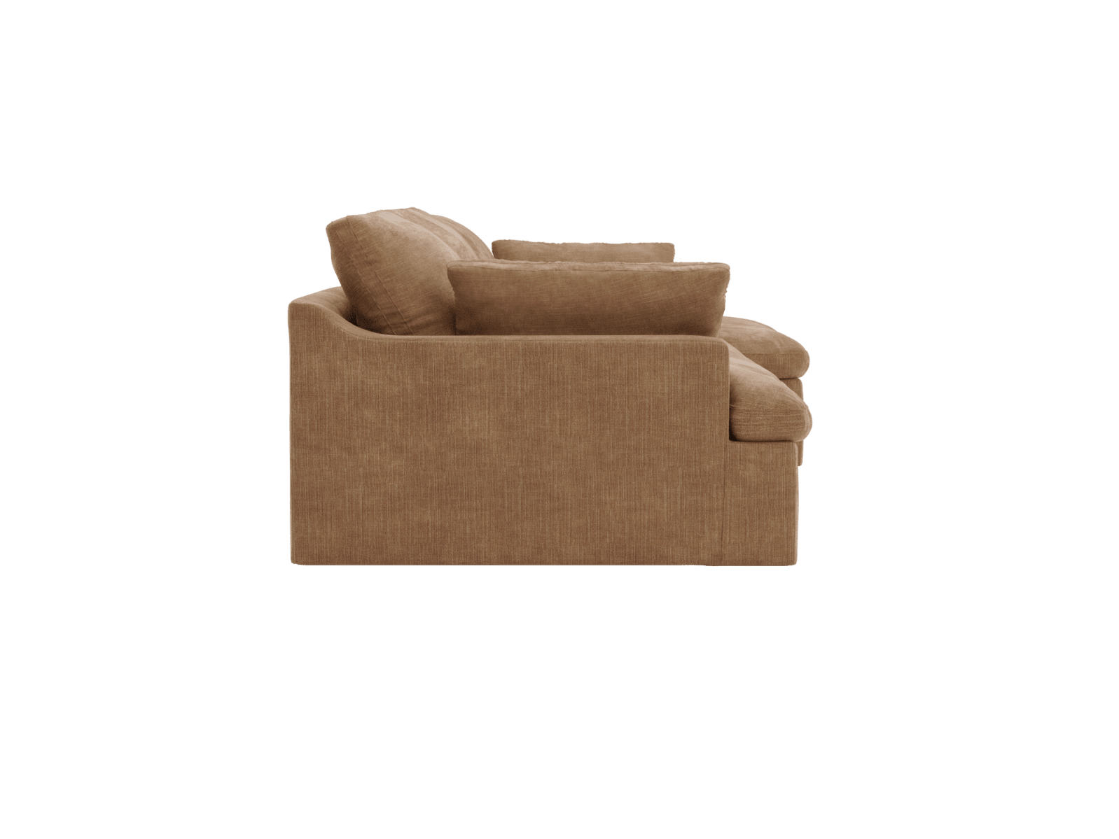Retreat Tribute Chestnut Chaise Sofa - 3 Seater color Tribute Chestnut