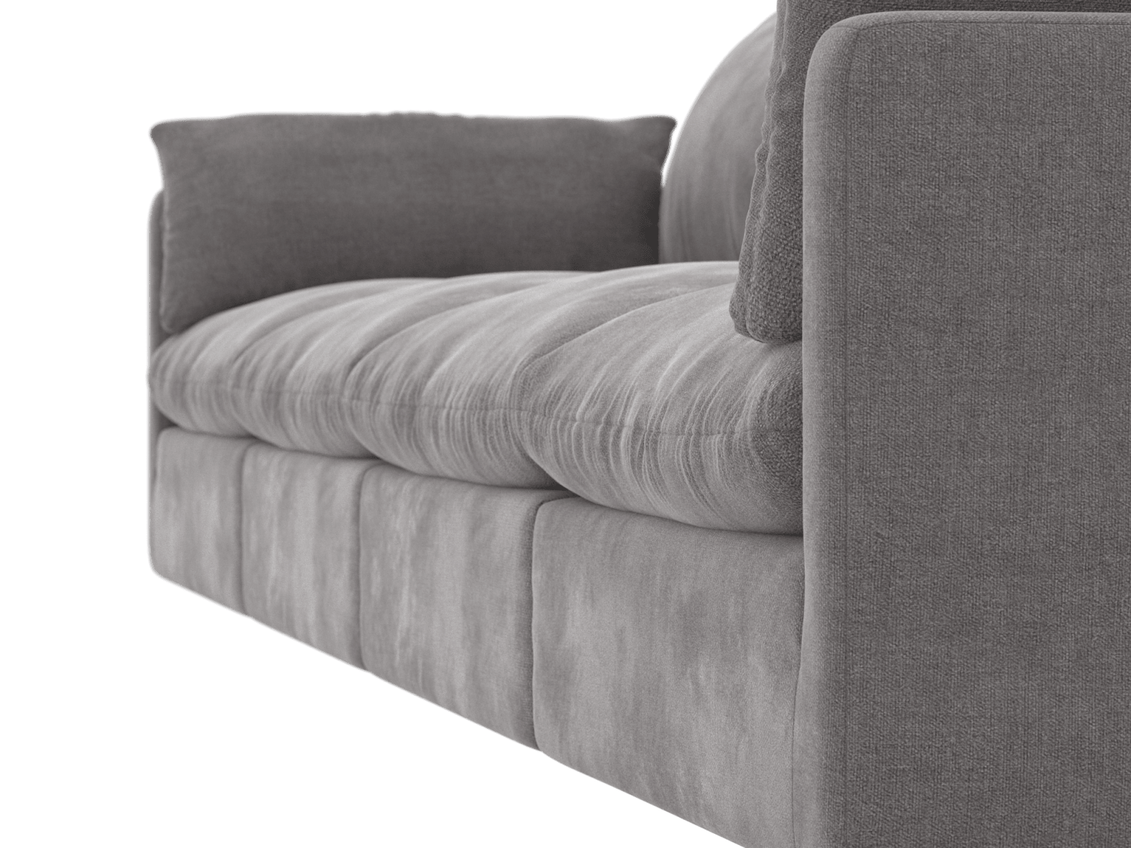Willow Tribute Storm Modular Sofa - 4 Seater color Tribute Storm