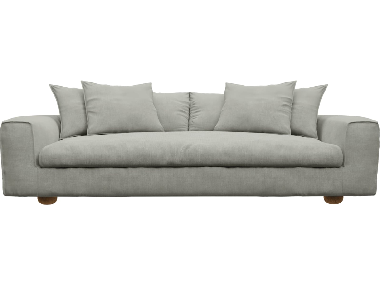 Tully Sofa Modules Slip Covers Toorak Pebble color Toorak Pebble