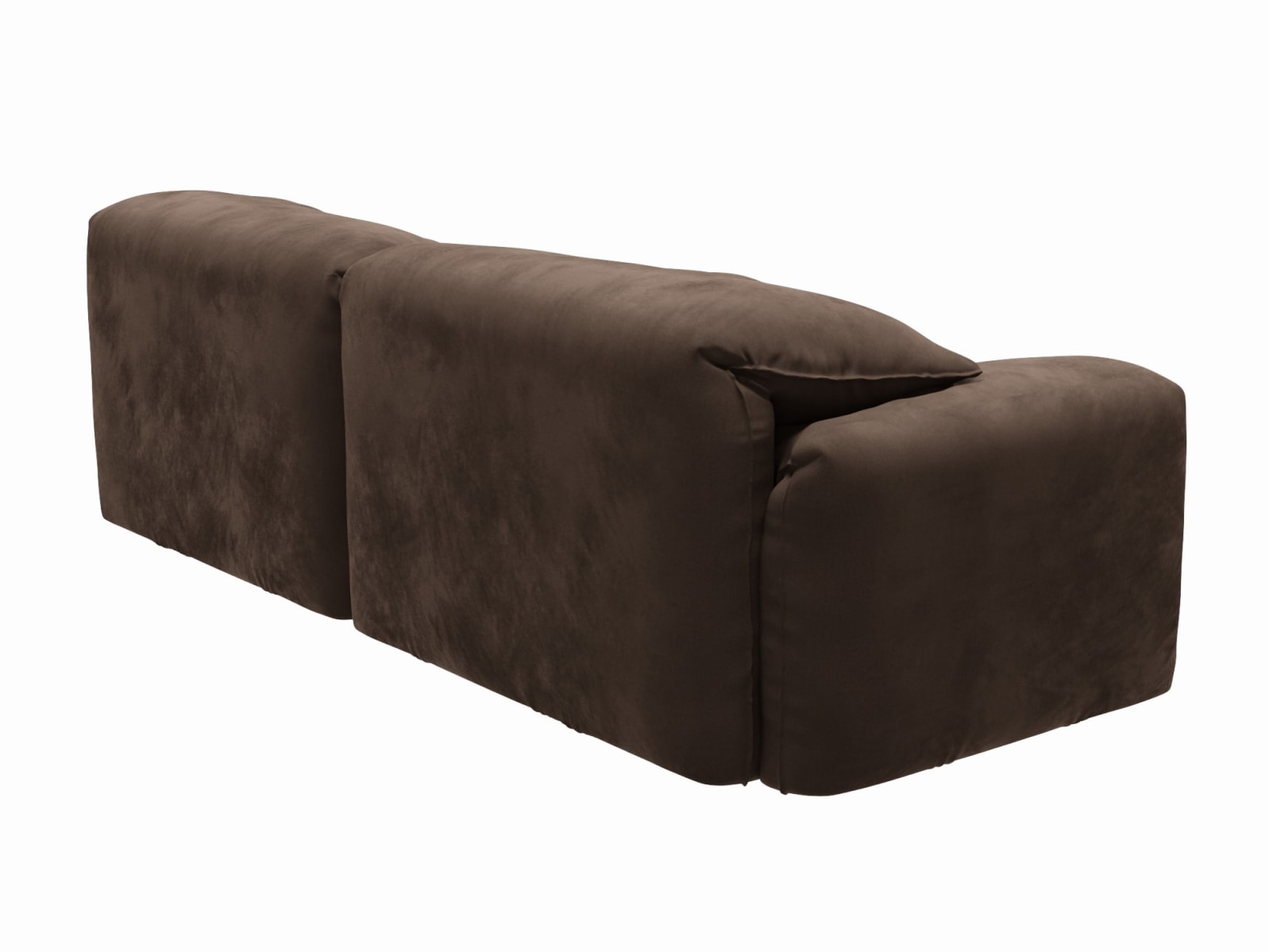 Clarence Muse Chocolate Sofa - 4 Seater color Muse Chocolate