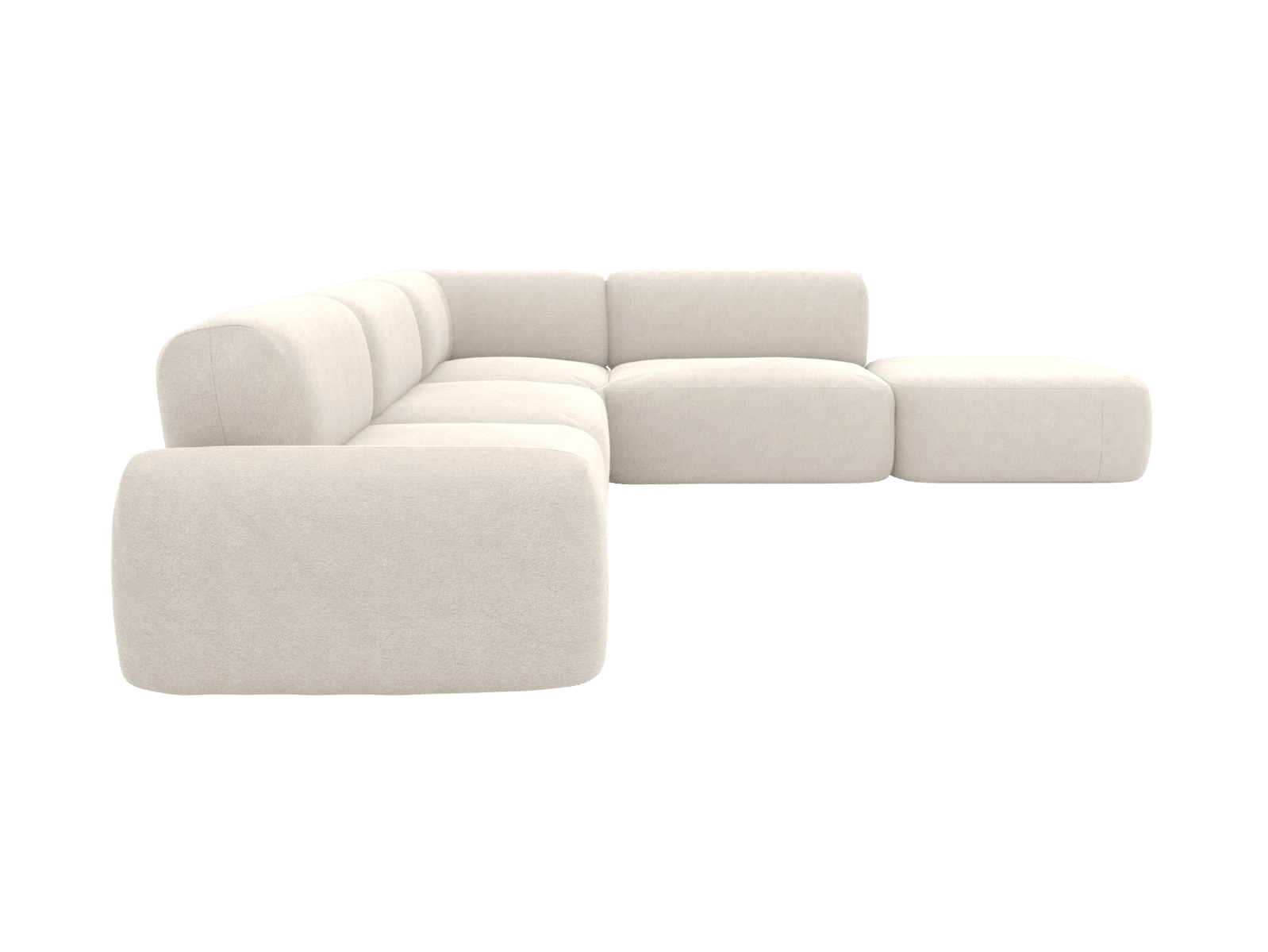 Beckett California Ivory Modular Sofa - 6 Seater color California Ivory