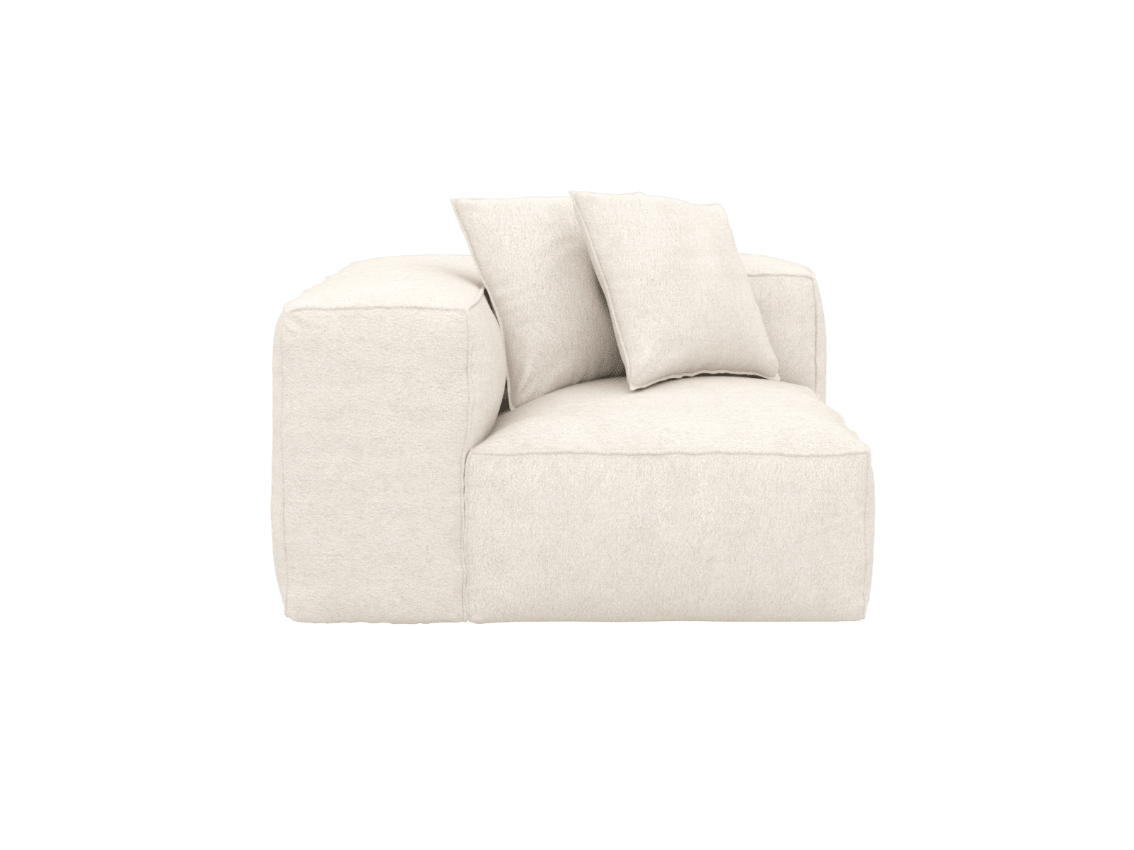 Riley Noa Fog Corner Sofa Module color Noa Fog