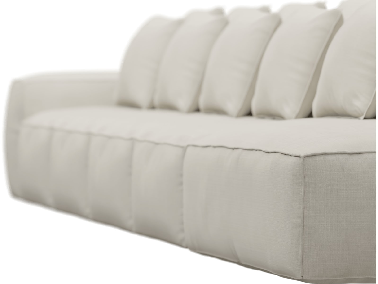 Riley Toorak Pearl Modular Sofa - 1x Arm, 4x Armless, 1x Right Terminal color Toorak Pearl