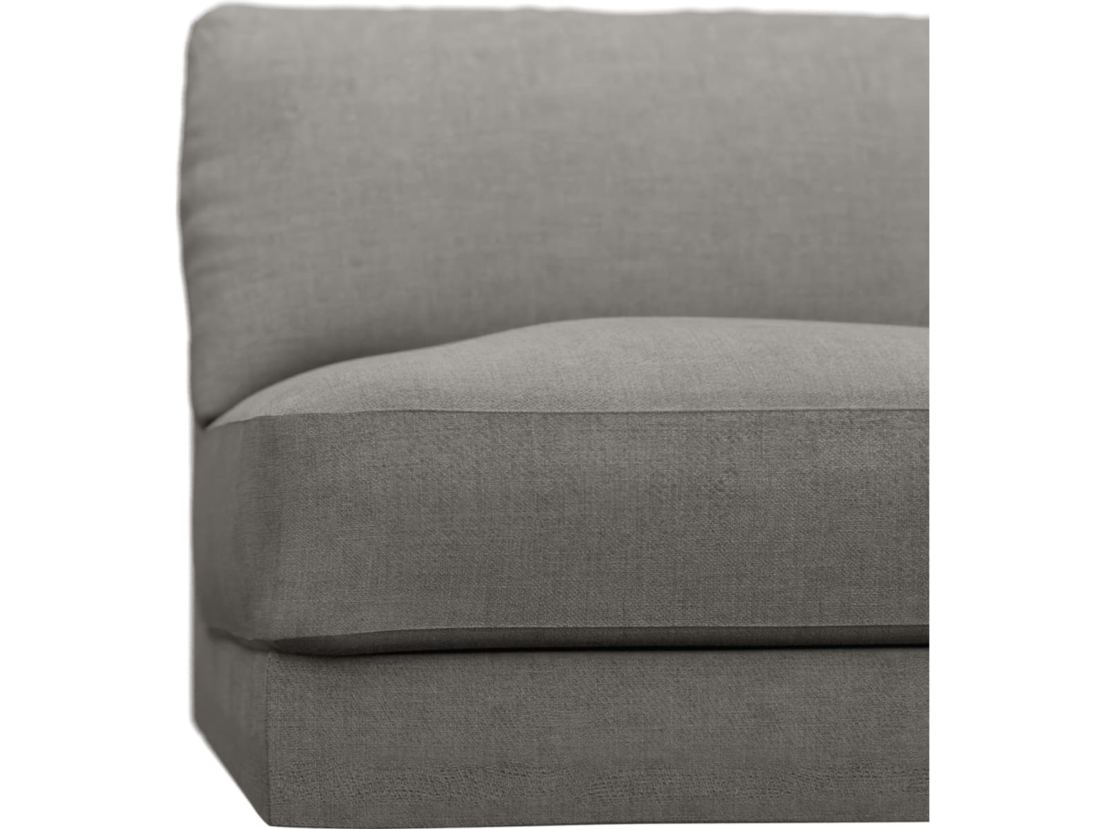 Monica Isla Soft Grey Right Arm Facing Chair Module color Isla Soft Grey