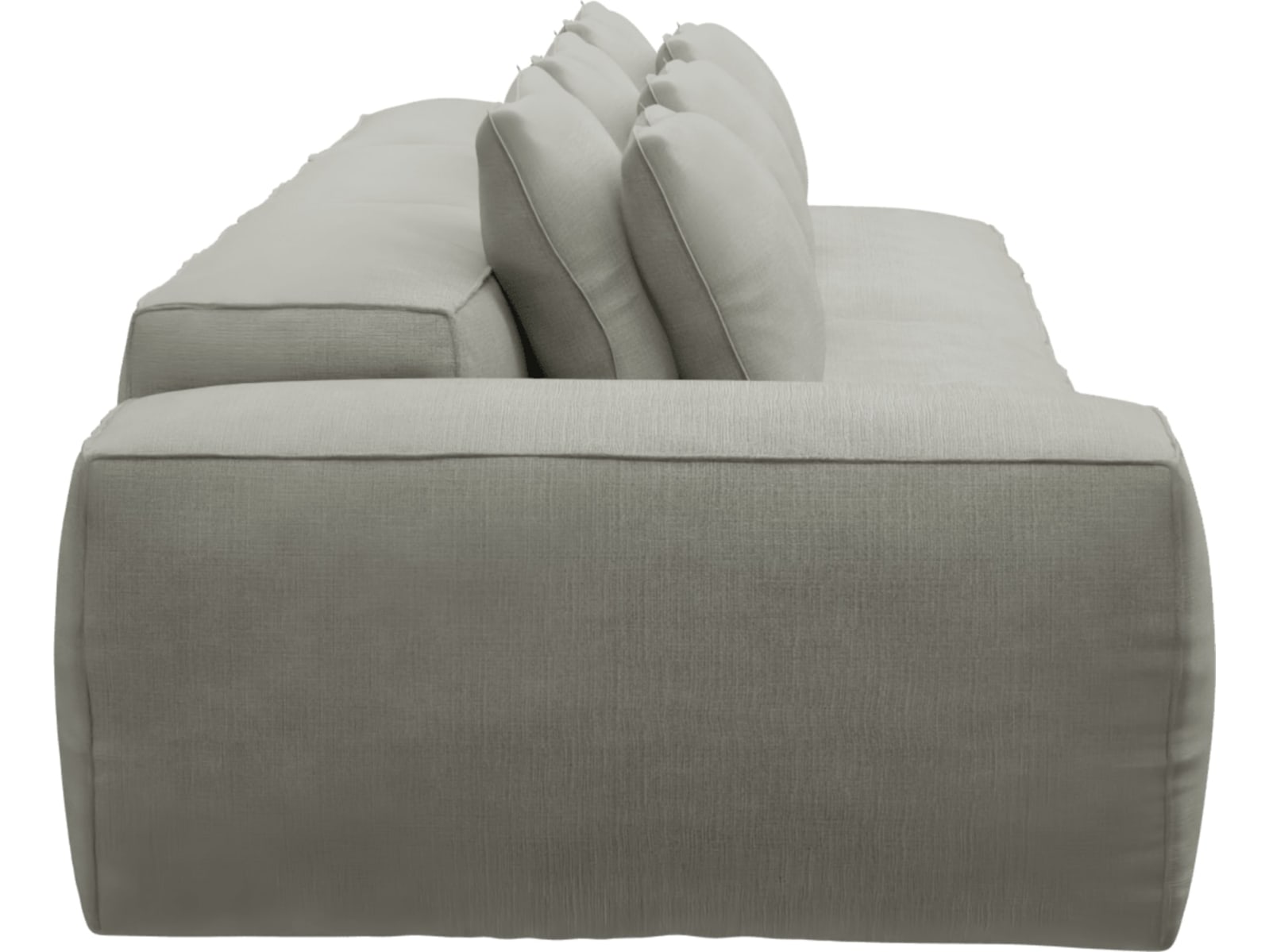 Riley Toorak Pebble Modular Sofa - 1x Arm, 2x Armless, 1x Right Terminal color Toorak Pebble