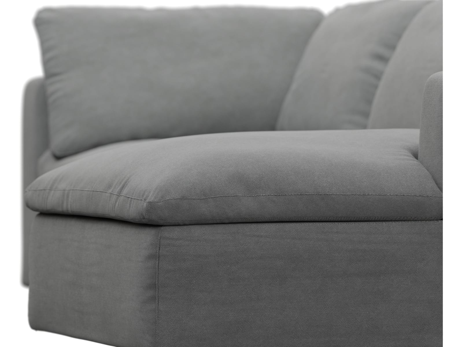 Cloud Deep Maya Flint Modular Sofa - 3 Seater Chaise color Maya Flint