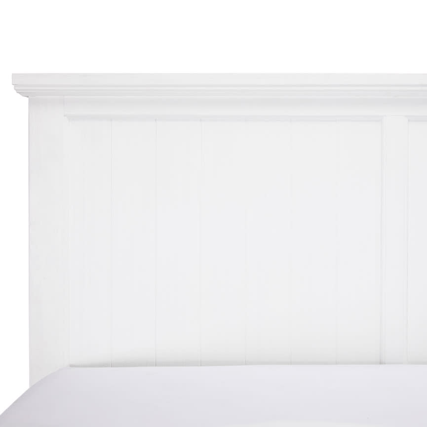 Aspen Storage Bed Frame White color White
