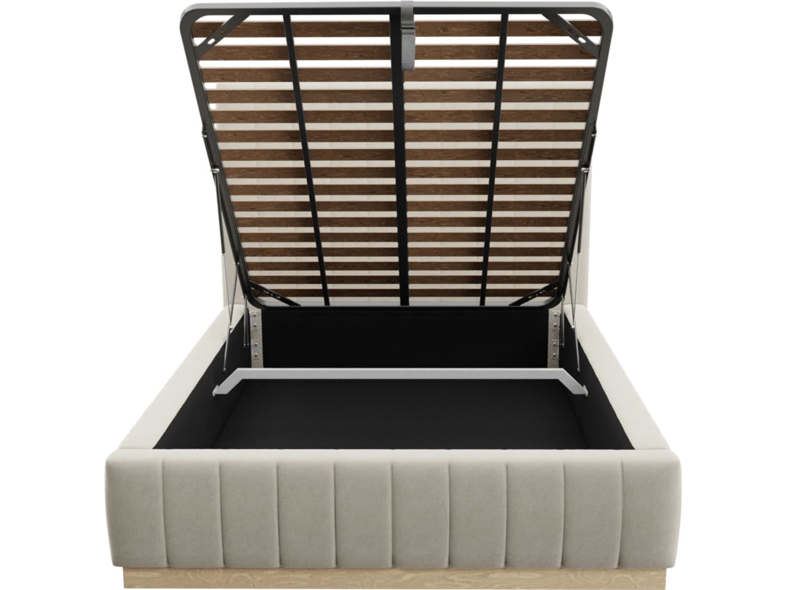 Brentwood Gas Lift Bed Muse Flax color Muse Flax