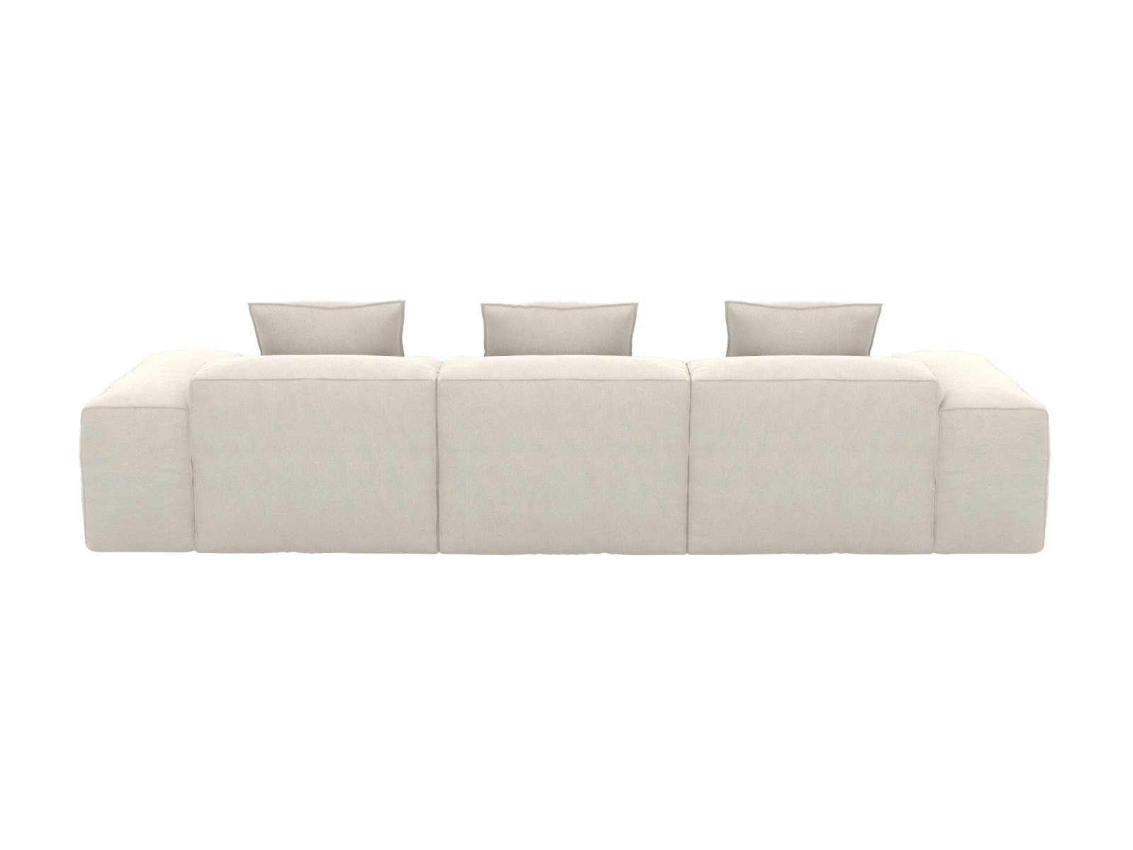 Riley California Ivory 3 Seater Modular Chaise Sofa color California Ivory