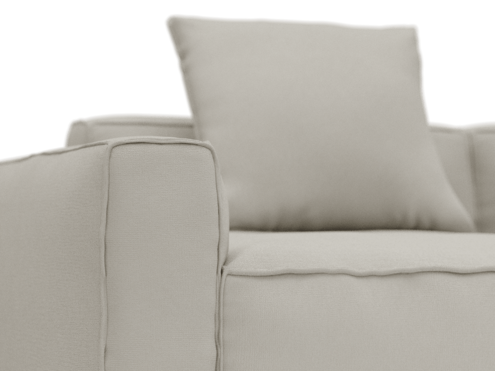 Riley Apt View Cream Sofa - 4 Seater color View Cream