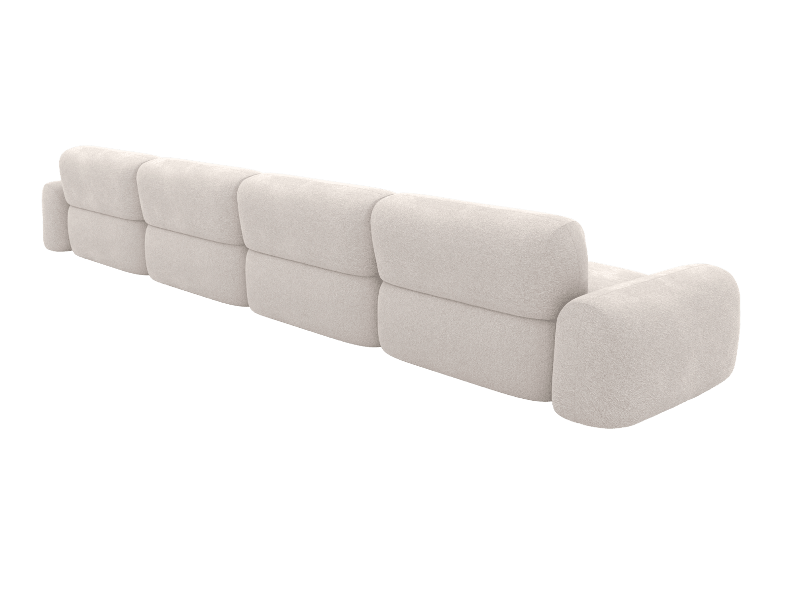Beckett Toorak Pearl Modular Sofa - 4 Seater color Toorak Pearl