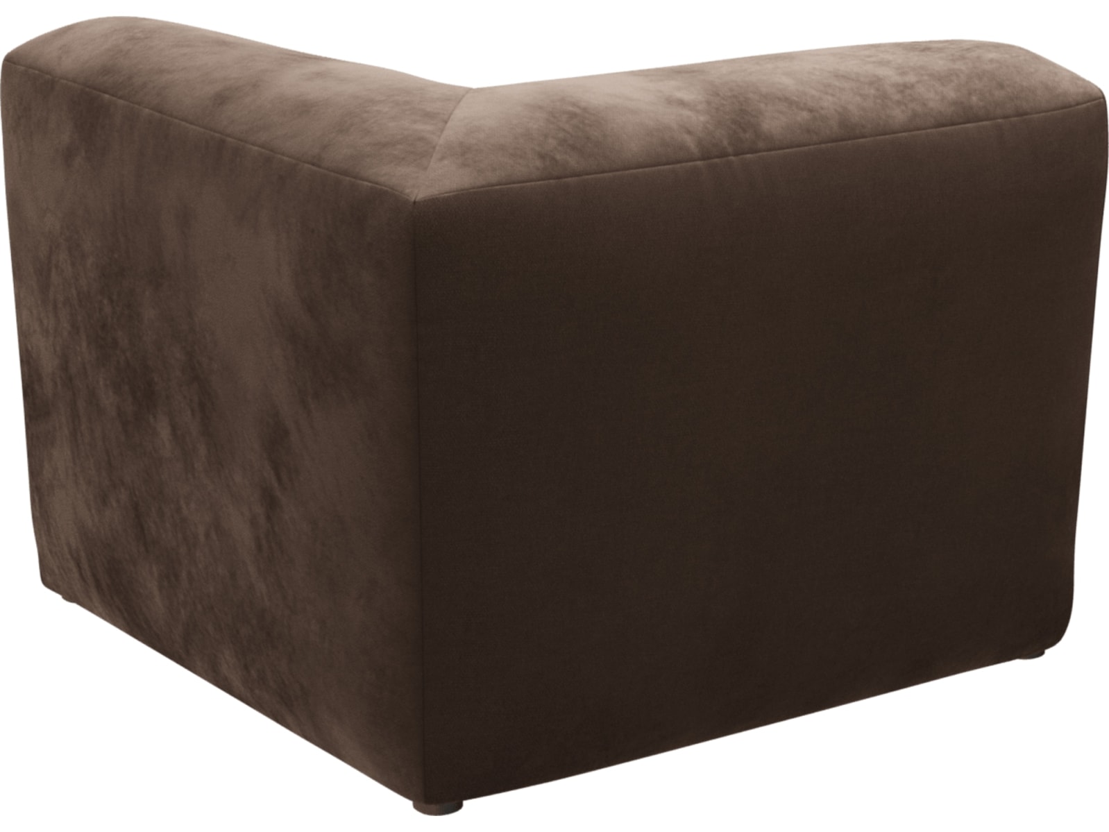 Copenhagen Muse Chocolate Square Corner Chair Sofa Module color Muse Chocolate