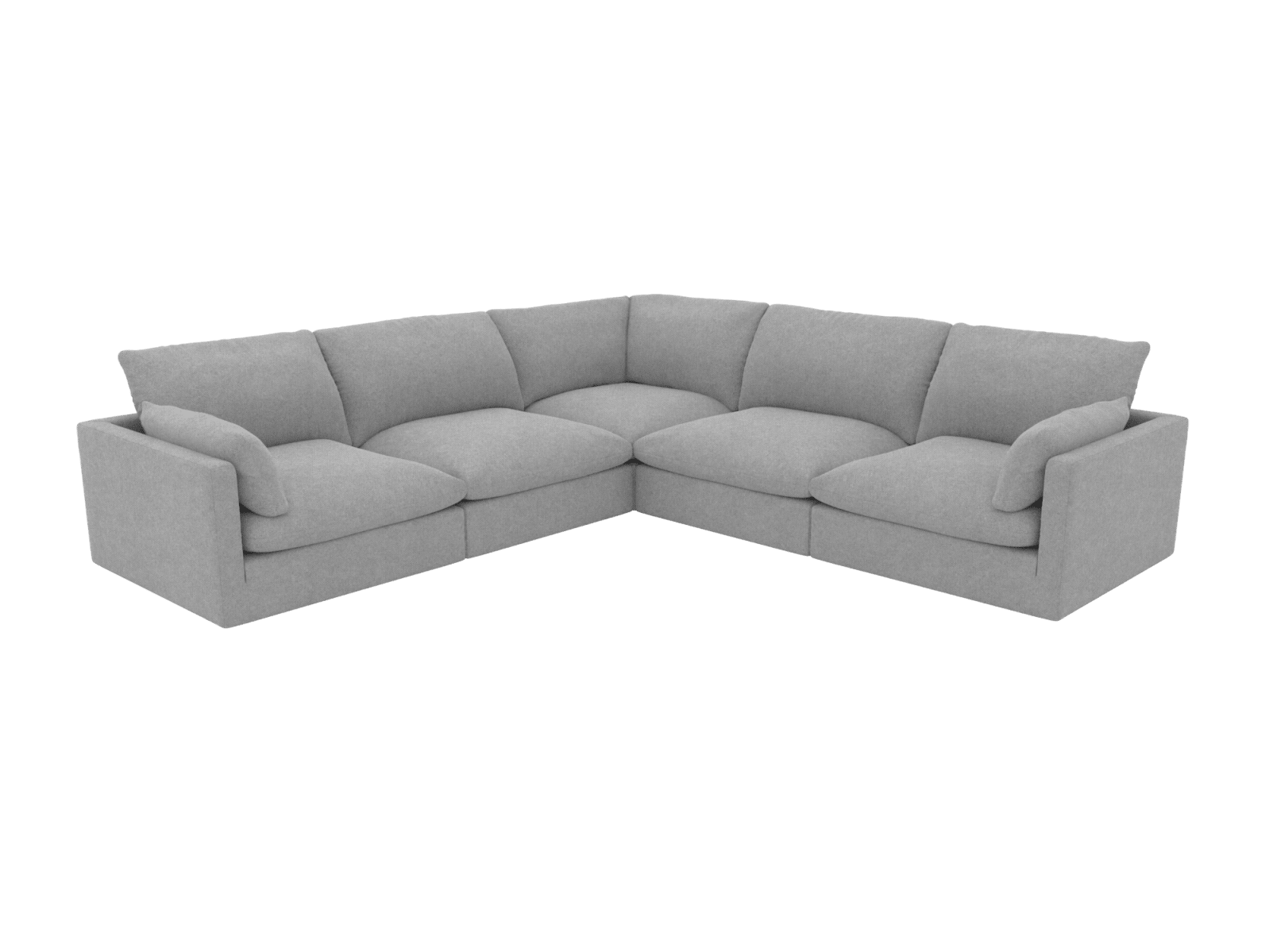Willow California Slate Corner Sofa - 5 Seater color California Slate