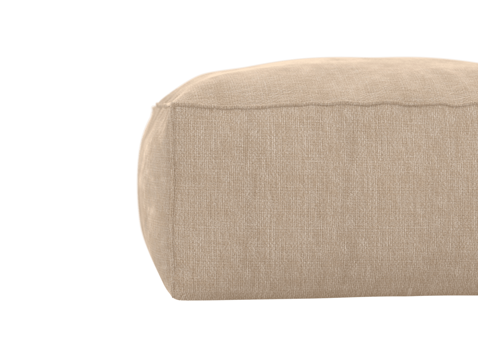 Riley Muse Driftwood Ottoman - Small color Muse Driftwood