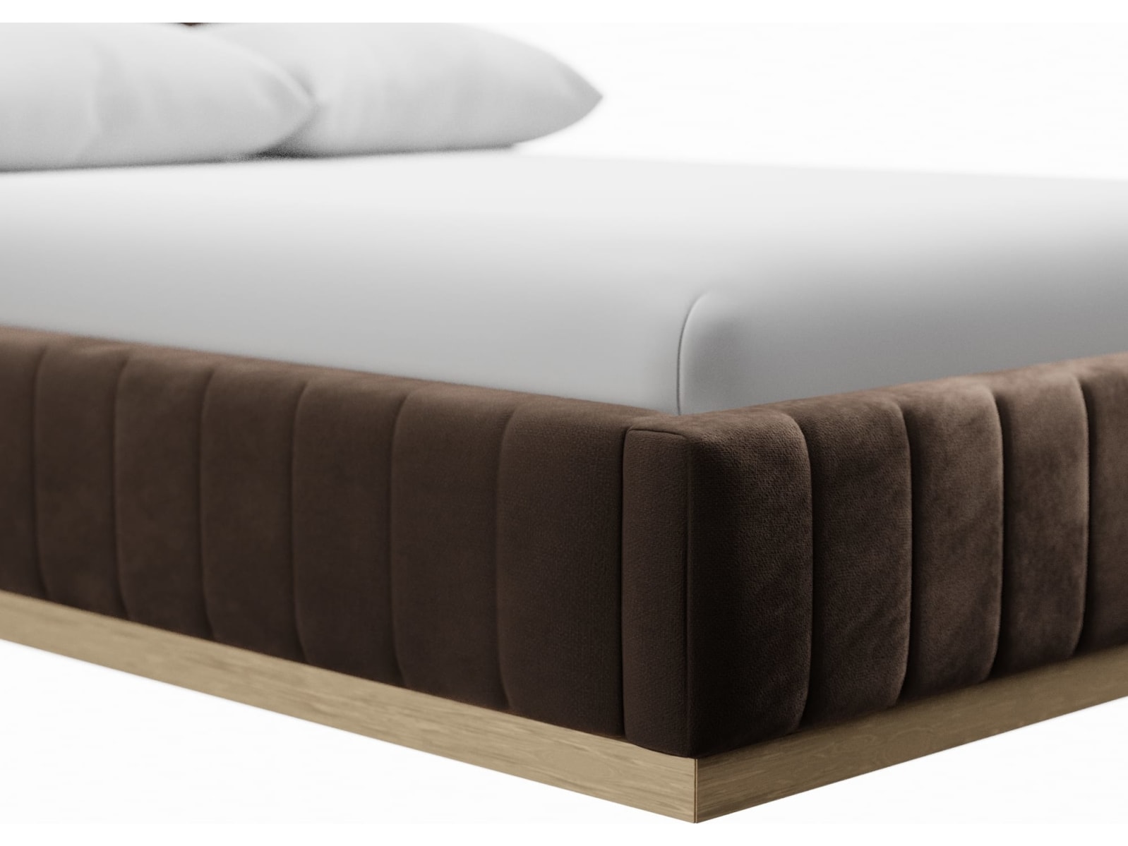 Brentwood Gas Lift Bed Muse Chocolate color Muse Chocolate