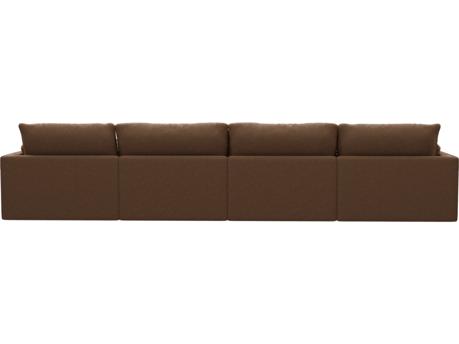 Willow Tribute Chestnut Modular Sofa - 4 Seater color Tribute Chestnut