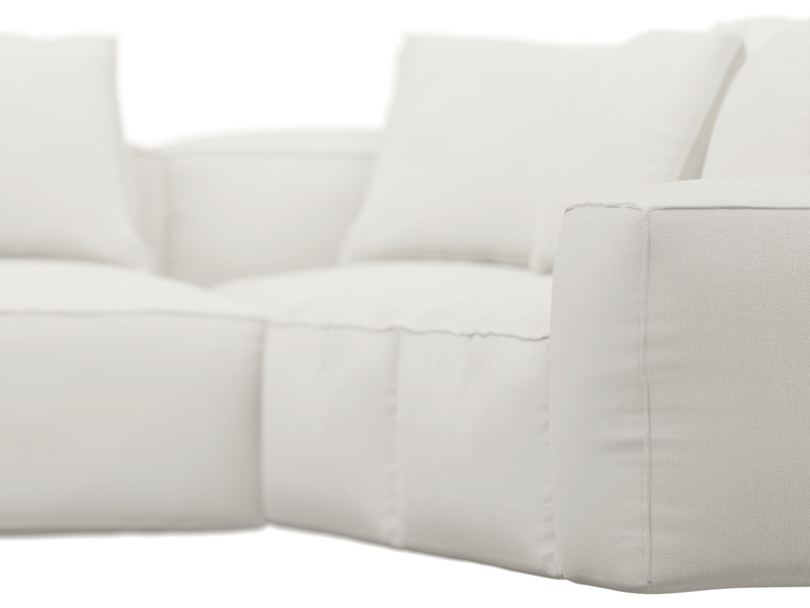 Riley Tribute Ice Modular Sofa - Arm, 2x Armless, Corner, Left Terminal color Tribute Ice