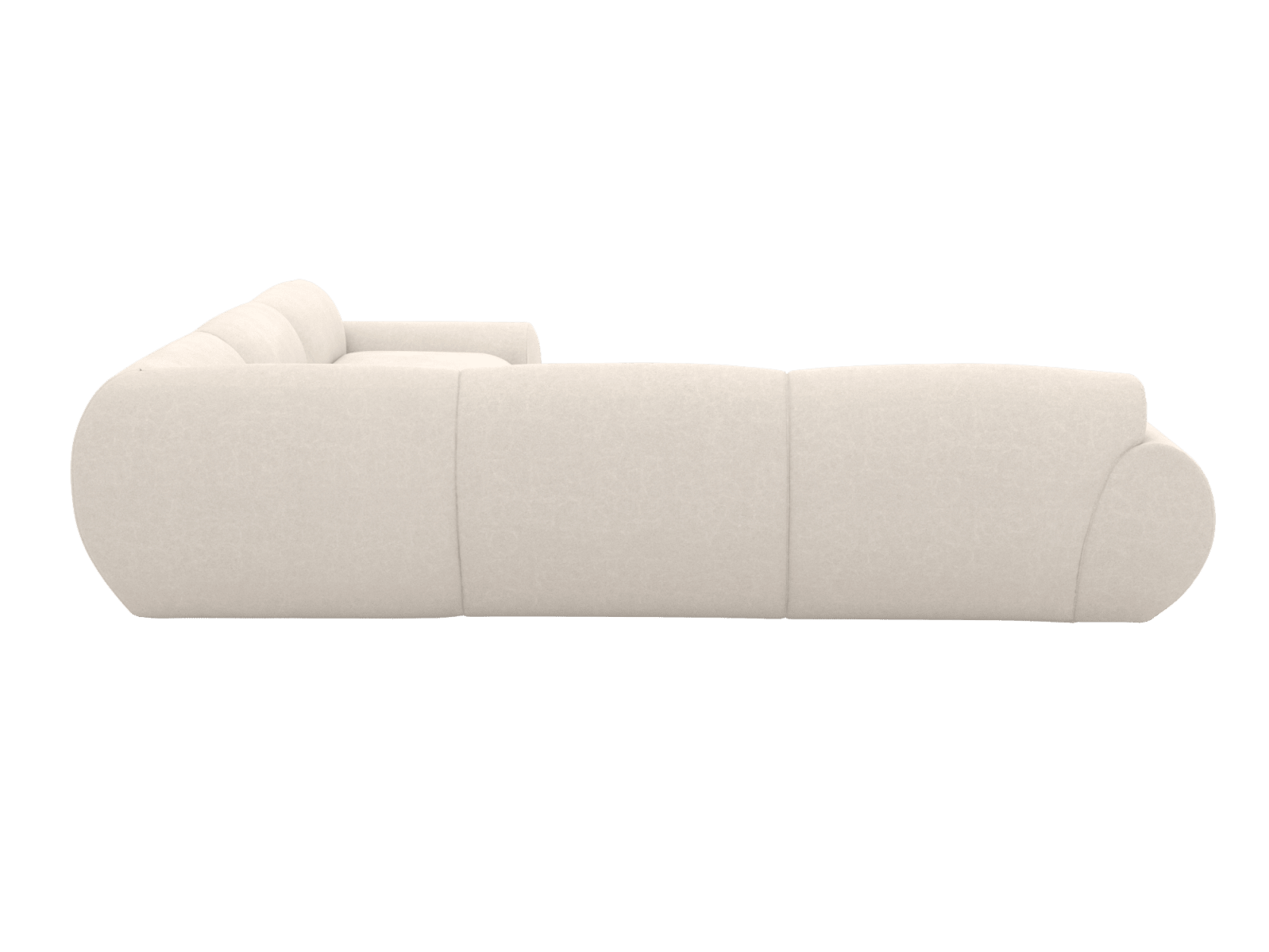 Malmo View Cream Corner Sofa - 5 Seater color View Cream