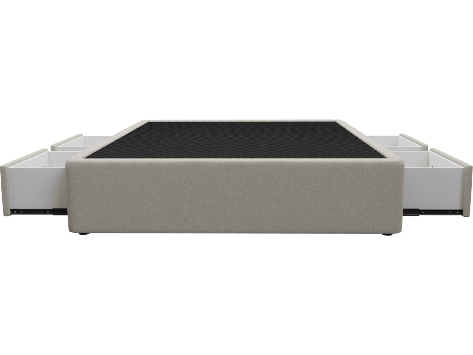 Zenith Storage Drawer Bed Base View Cream color View Cream