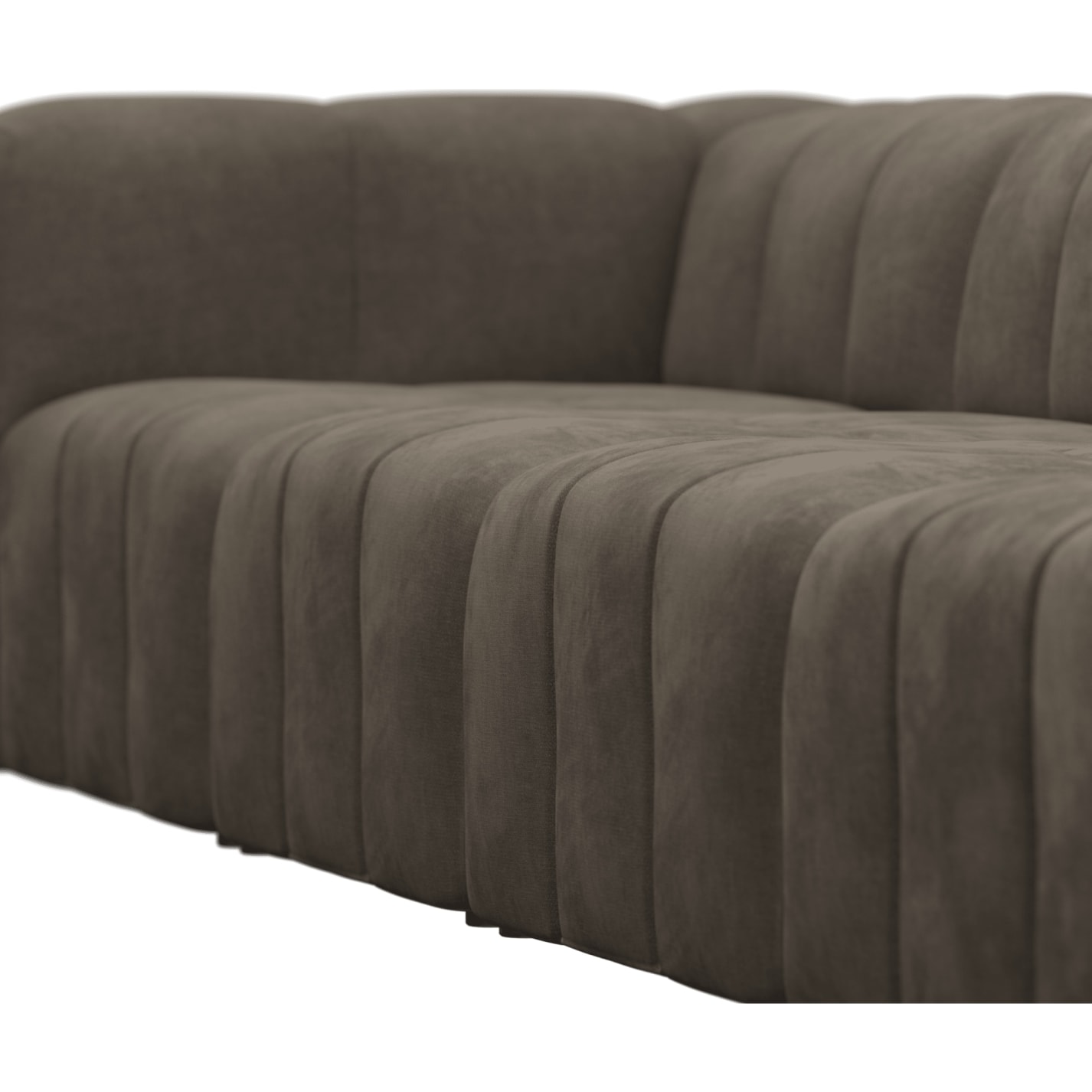 Lucello Muse Mink Modular Sofa - 4 Piece color Muse Mink