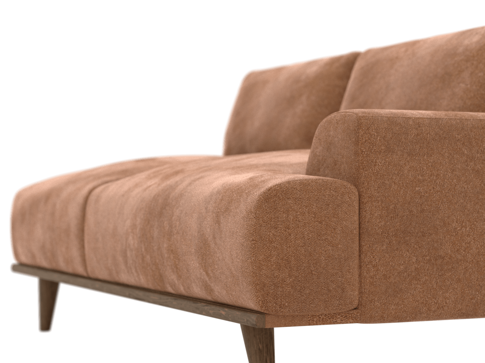 Dane Tribute Chestnut 2 Seat Right Facing Sofa Module color Tribute Chestnut