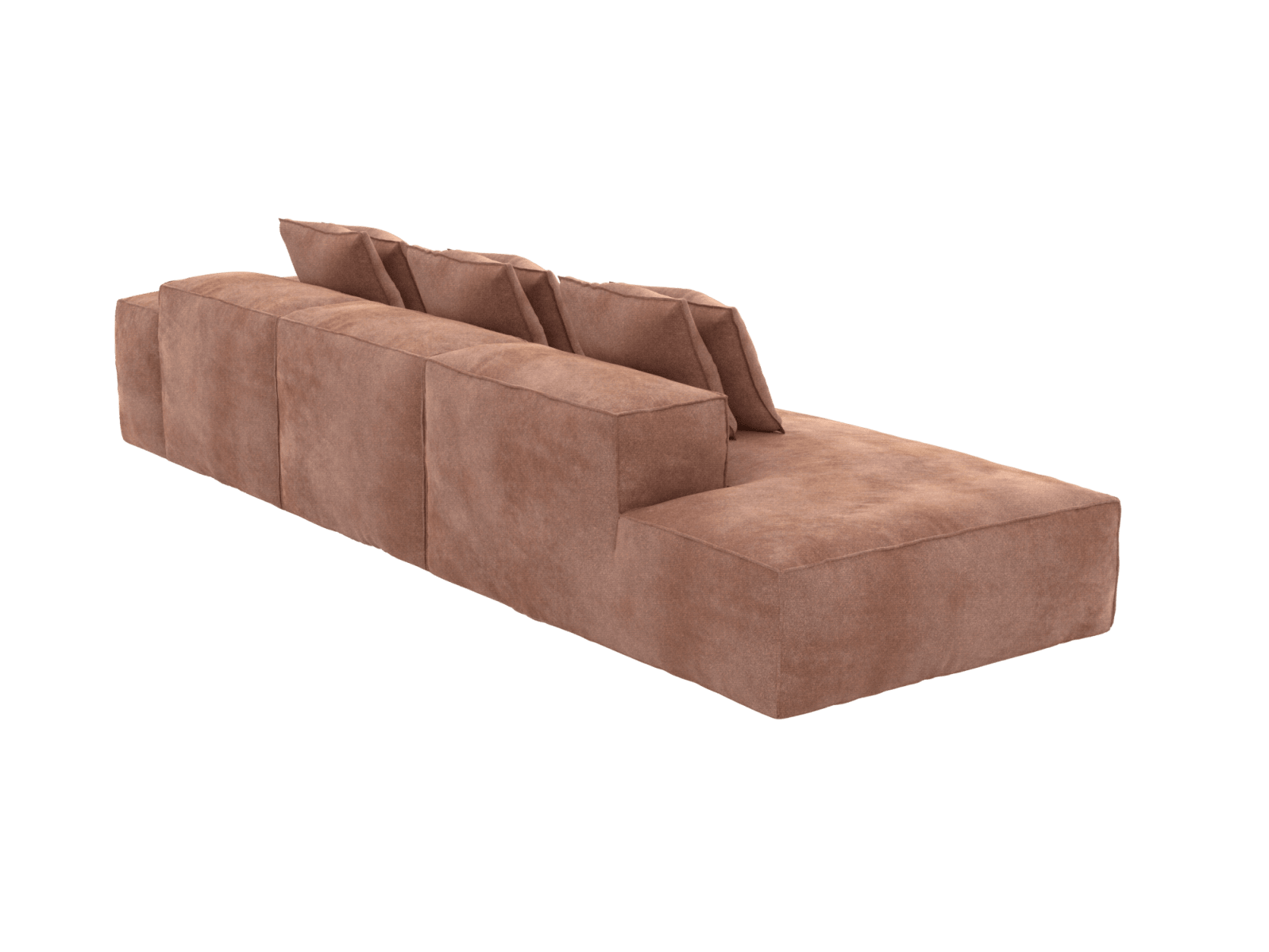 Riley Muse Dusk Modular Sofa - 1x Arm, 2x Armless, 1x Left Terminal color Muse Dusk