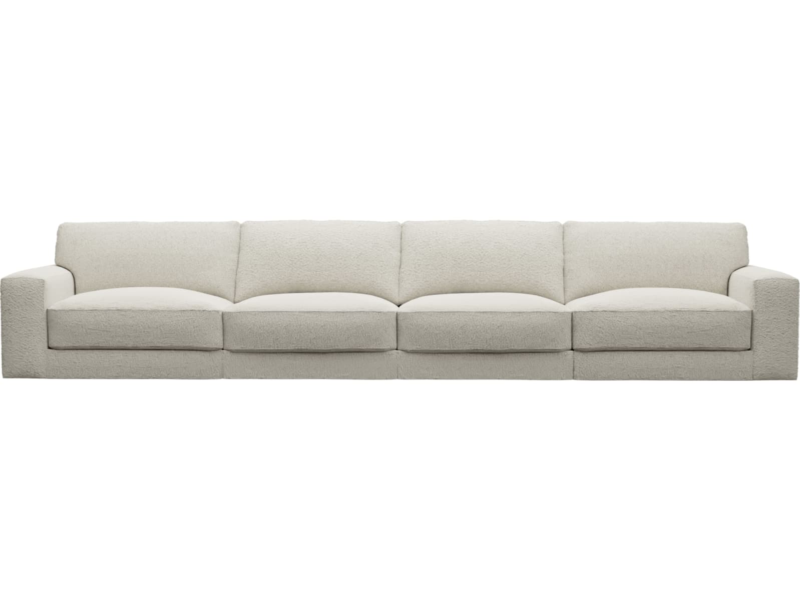 Monica Boucle Ivory Sofa - 4 Seater color Boucle Ivory