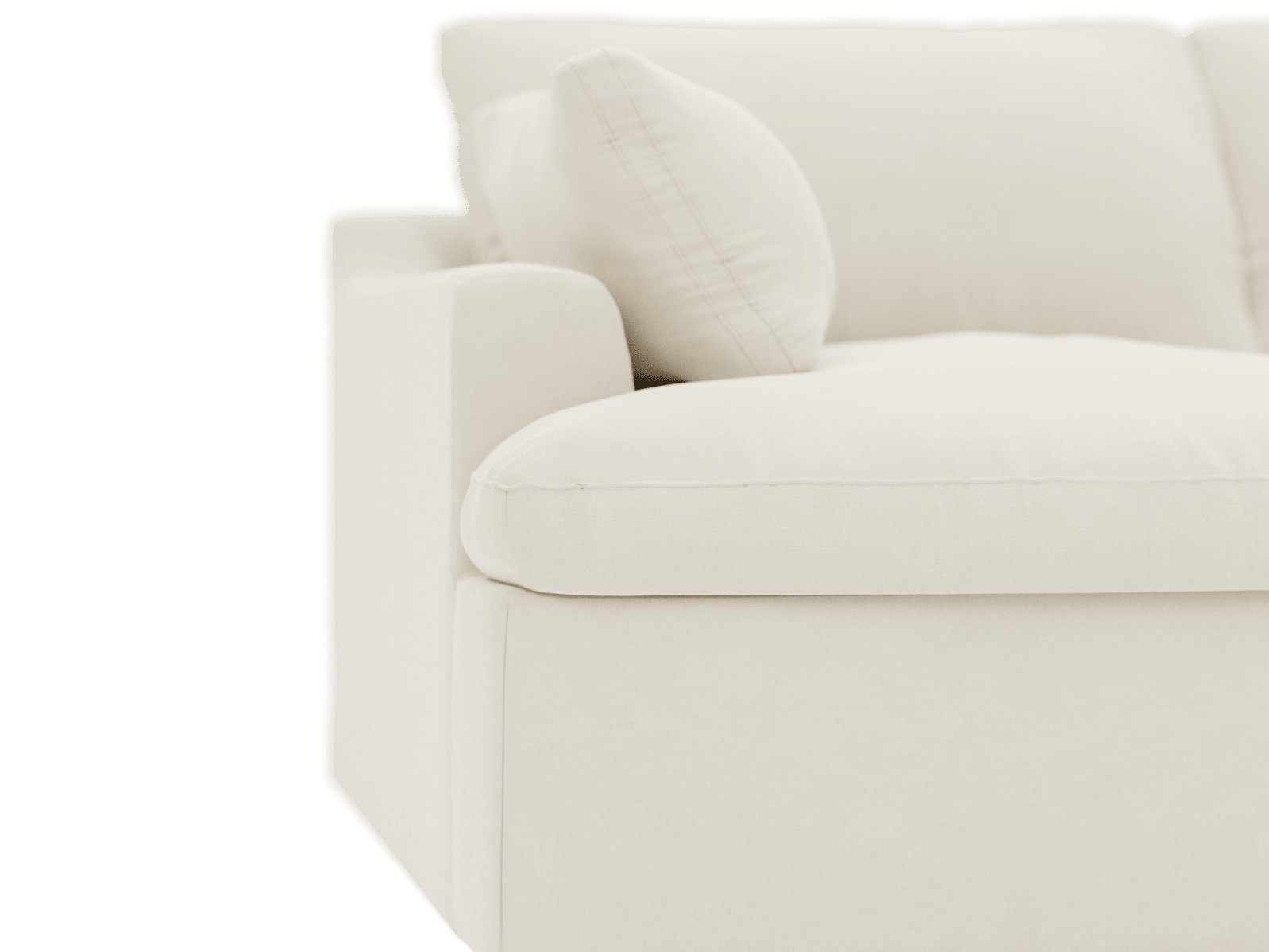 Retreat Muse Flax Modular Sofa - 3 Piece color Muse Flax