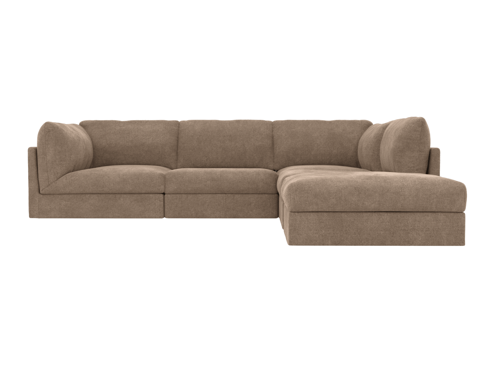 Finley Tribute Walnut Modular Sofa - 5 Seater RAF Terminal color Tribute Walnut
