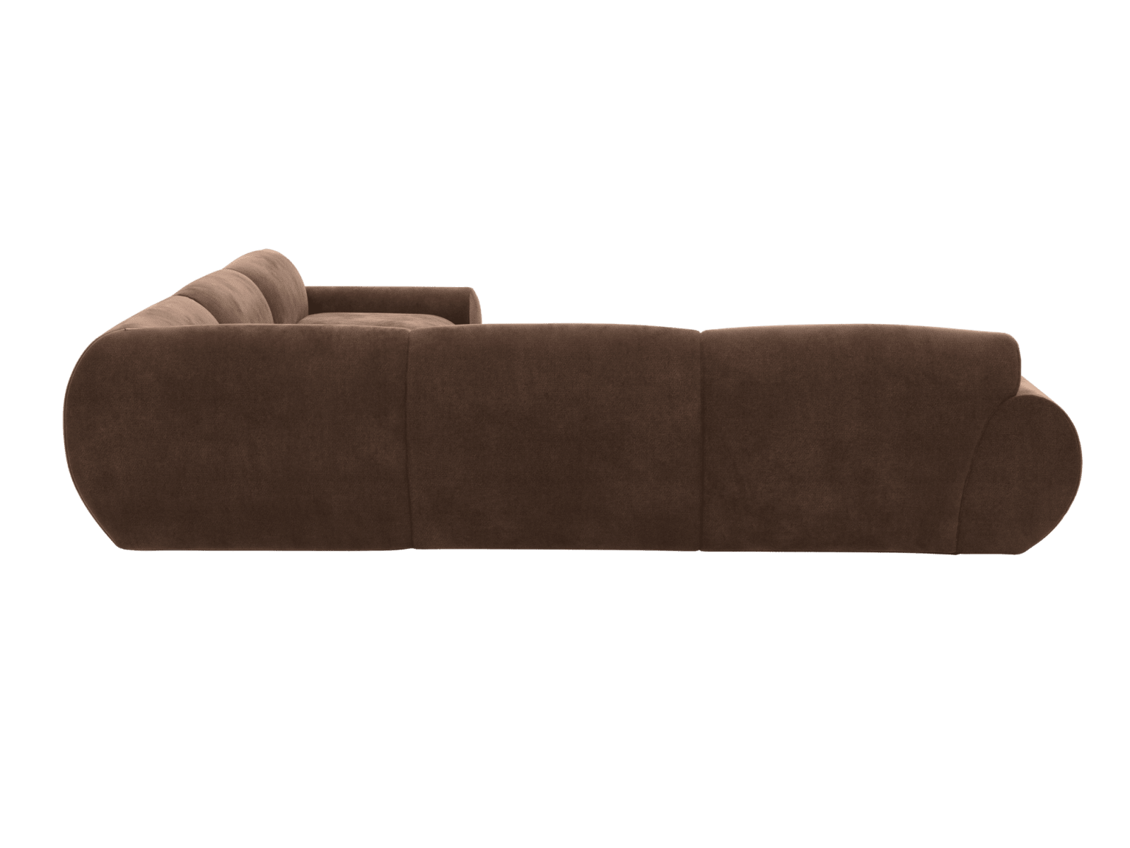 Malmo Muse Chocolate Corner Sofa - 5 Seater color Muse Chocolate