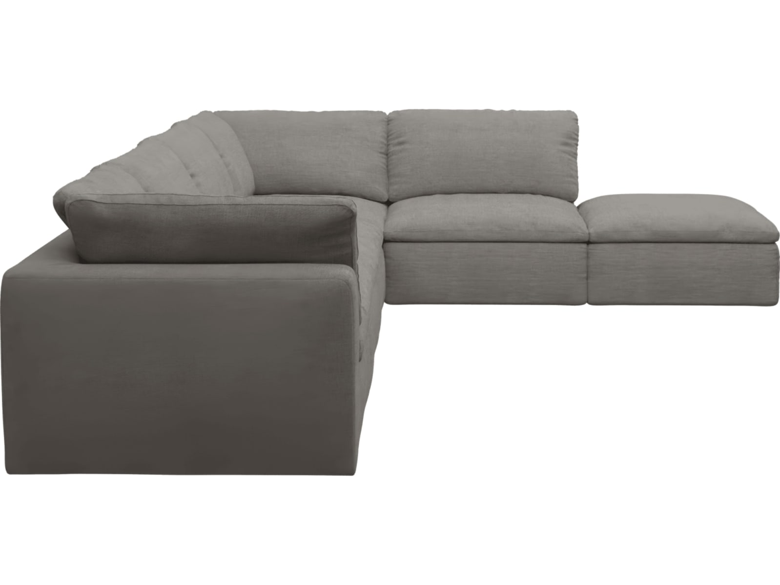 Cloud Deep Isla Soft Grey Modular Sofa - 6 Piece color Isla Soft Grey