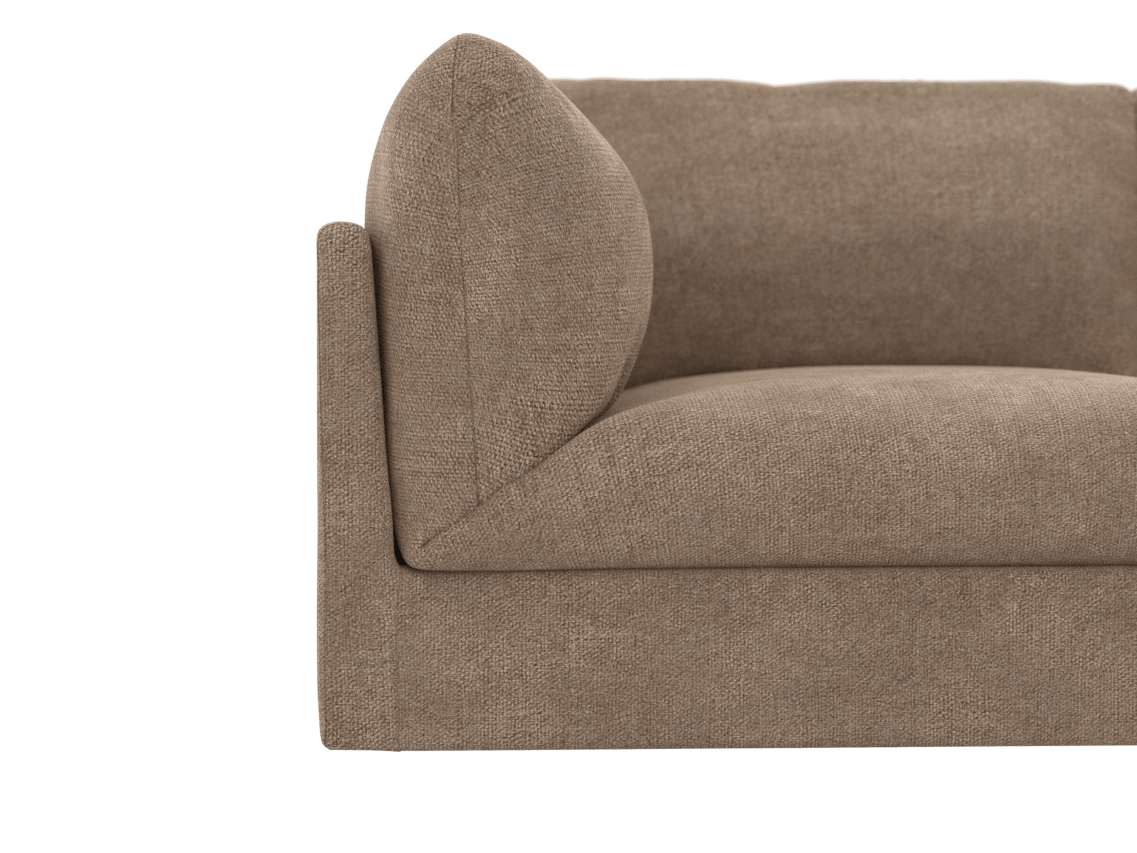 Finley Tribute Walnut Modular Sofa - 5 Seater RAF Terminal color Tribute Walnut