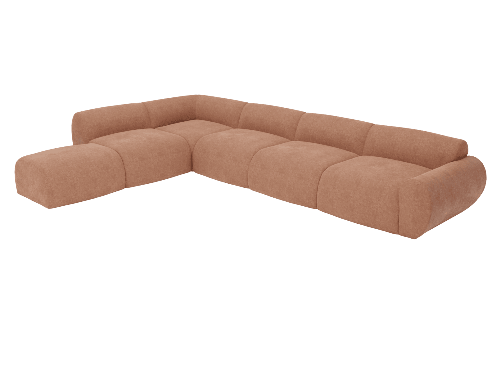 Malmo Muse Dusk Sofa - 6 Seater LAF Terminal color Muse Dusk