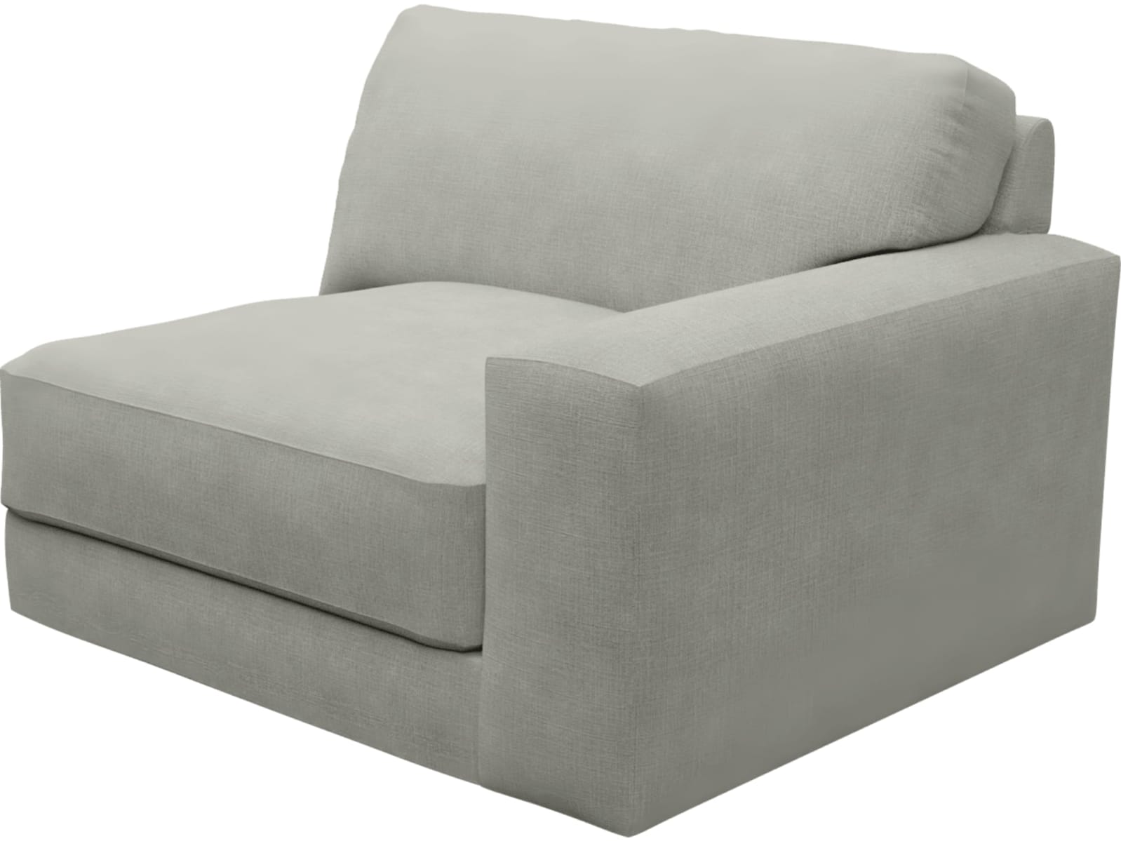 Monica Toorak Pebble Right Arm Facing Chair Module color Toorak Pebble