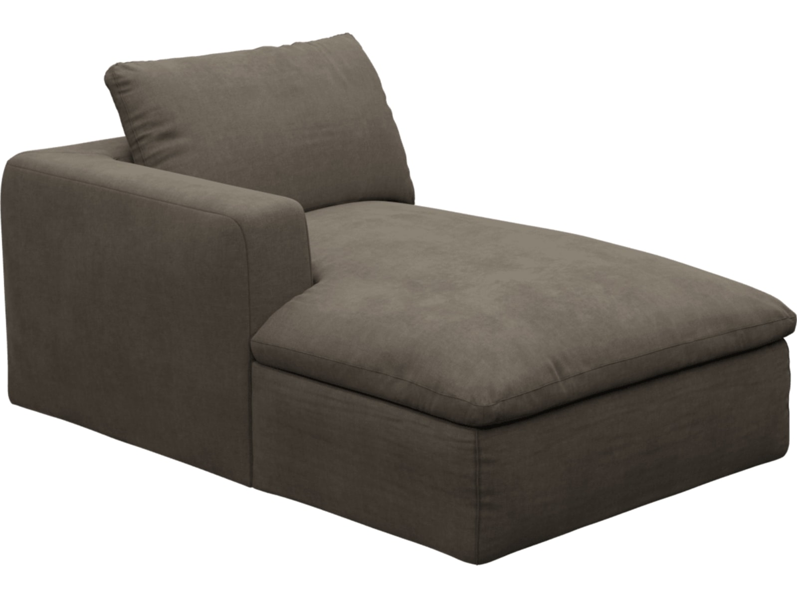 Cloud Deep Chaise Left Module Muse Mink color Muse Mink