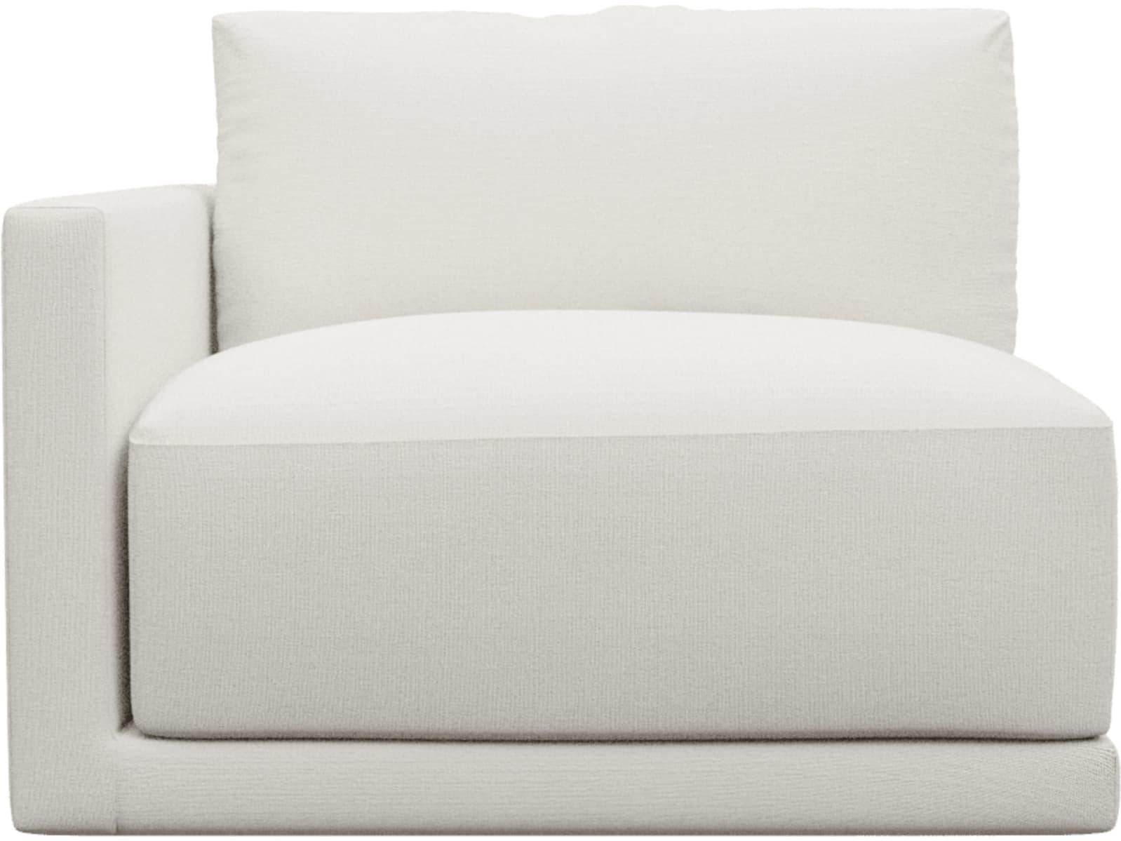 Haven Tribute Ice Left Arm Facing Chair Sofa Module color Tribute Ice