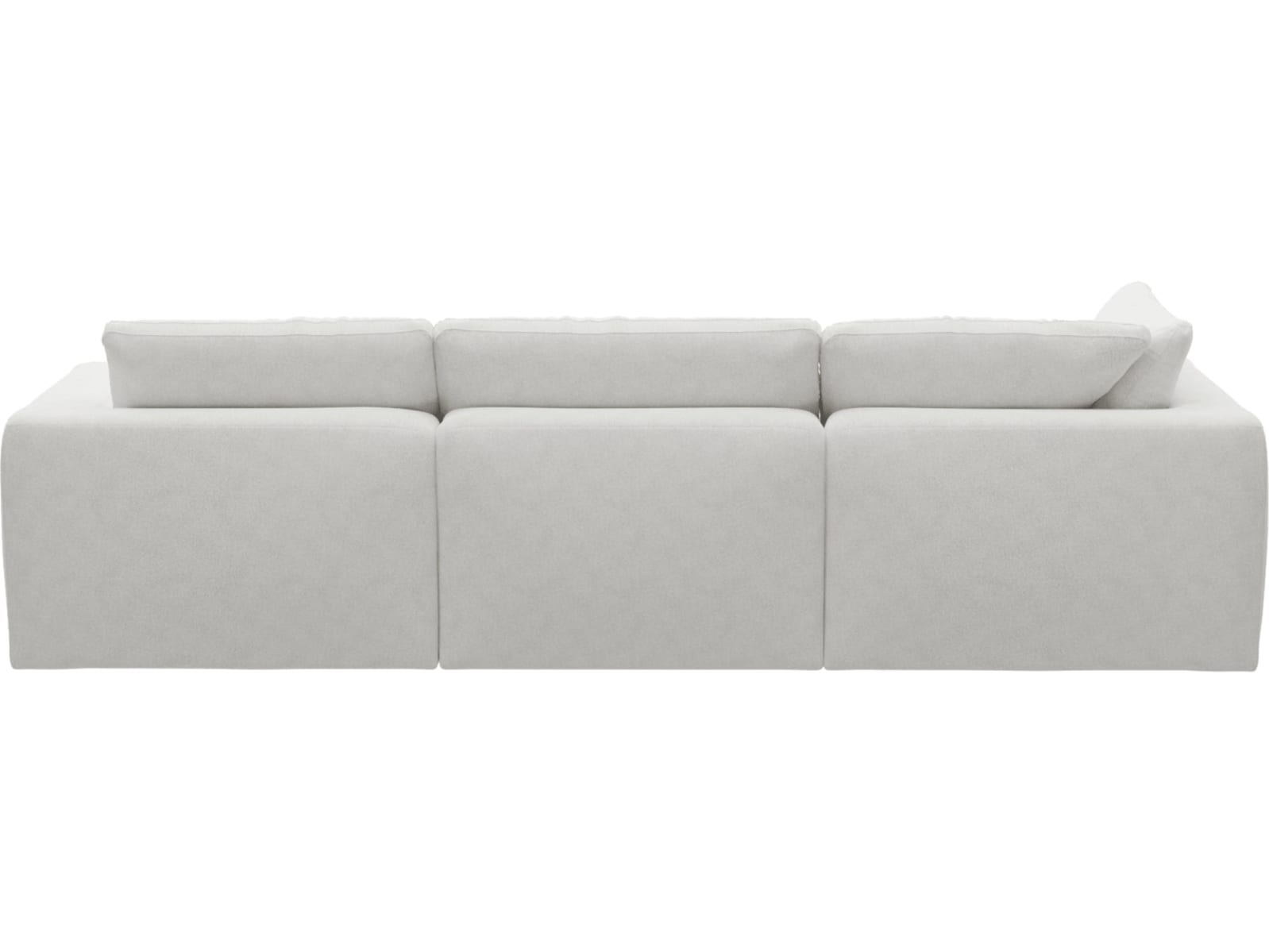 Cloud Deep Noa Fog Modular Sofa - 3 Seater Chaise color Noa Fog