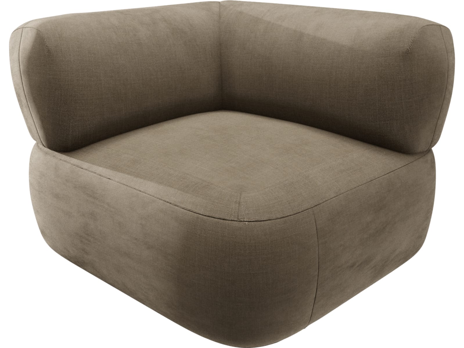 Beckett Tribute Walnut Sofa Module Corner color Tribute Walnut