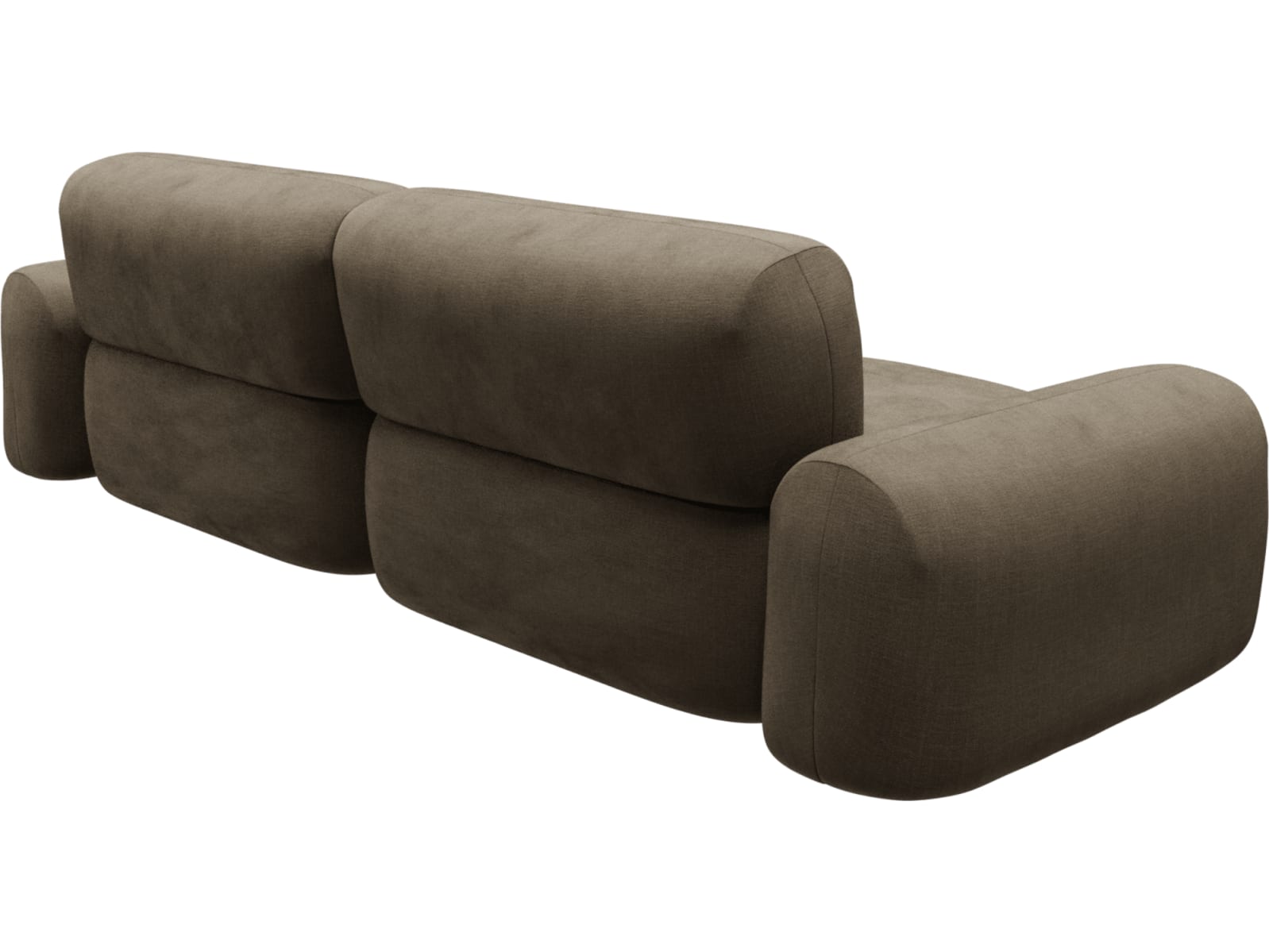 Beckett Tribute Walnut Modular Sofa - 2 Seater color Tribute Walnut