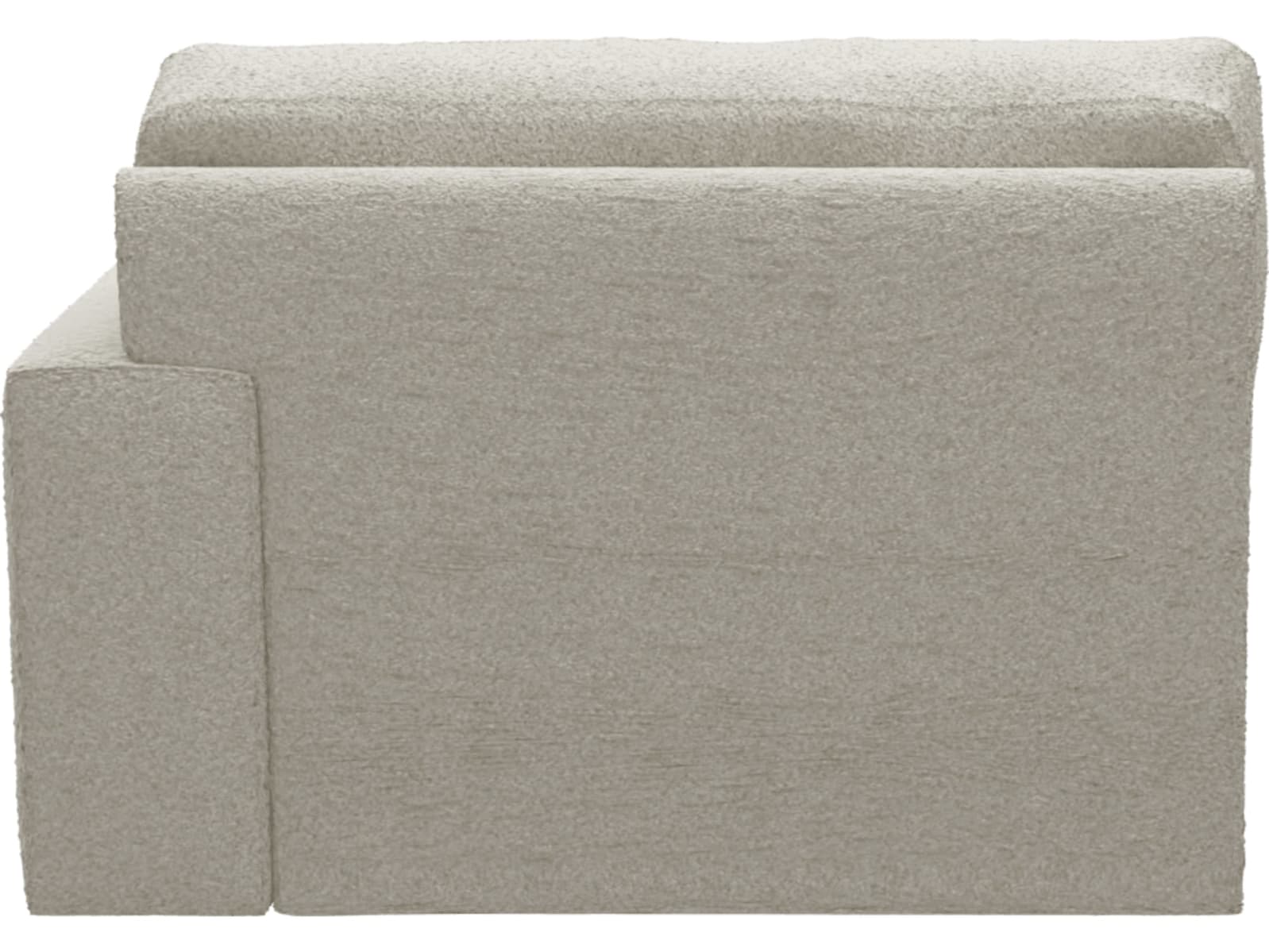 Monica Boucle Ivory Right Arm Facing Chair Module color Boucle Ivory