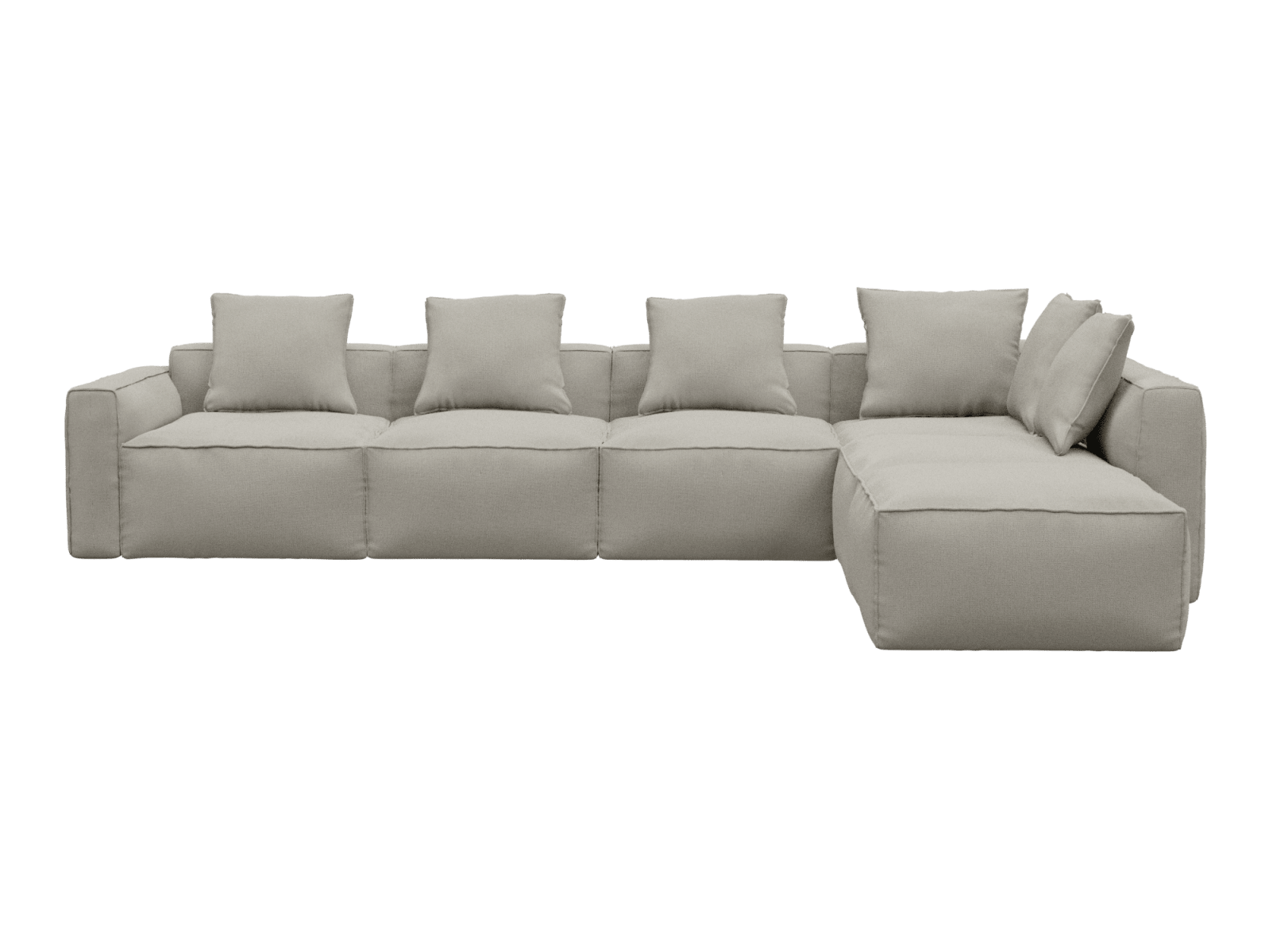 Riley Apt View Cream Sofa - 6 Seater RAF Terminal color View Cream